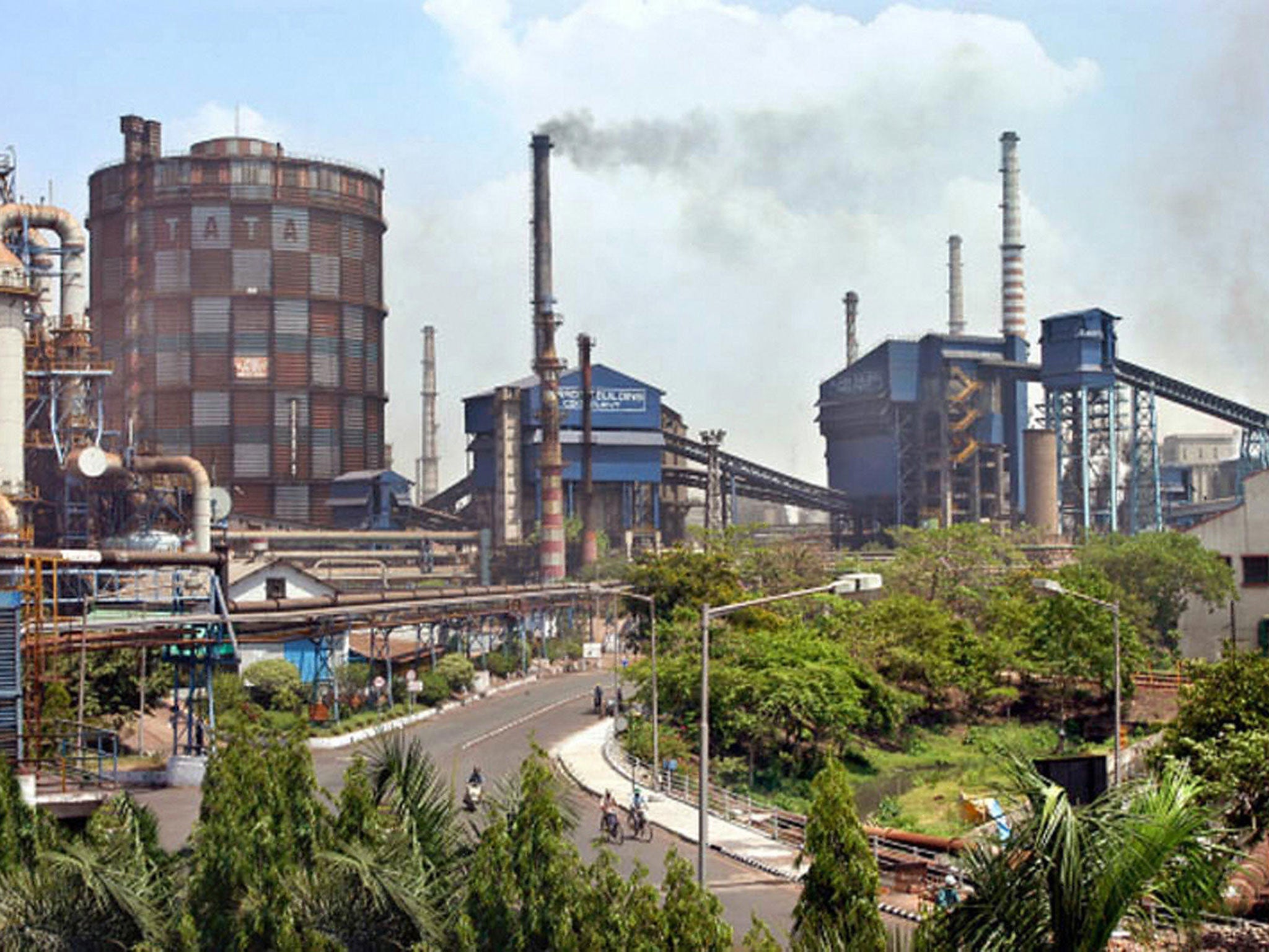 The girl and her family live in the district of Jamshedpur, which is dominated by a steel plant