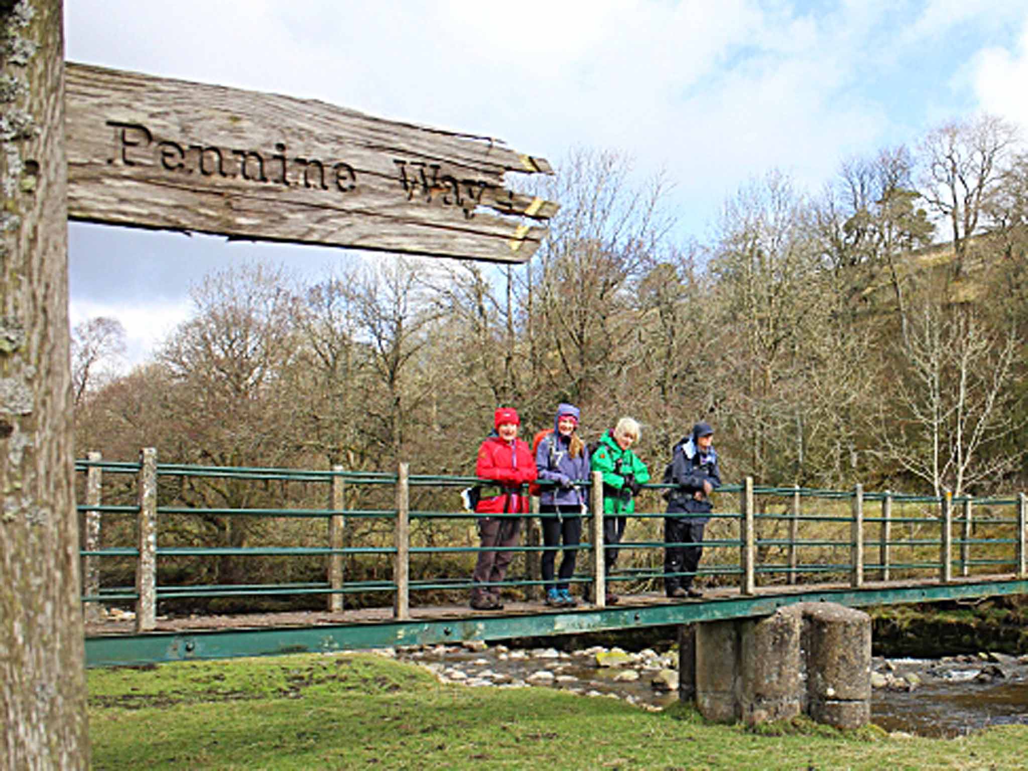 Ramblers on the Pennine Way