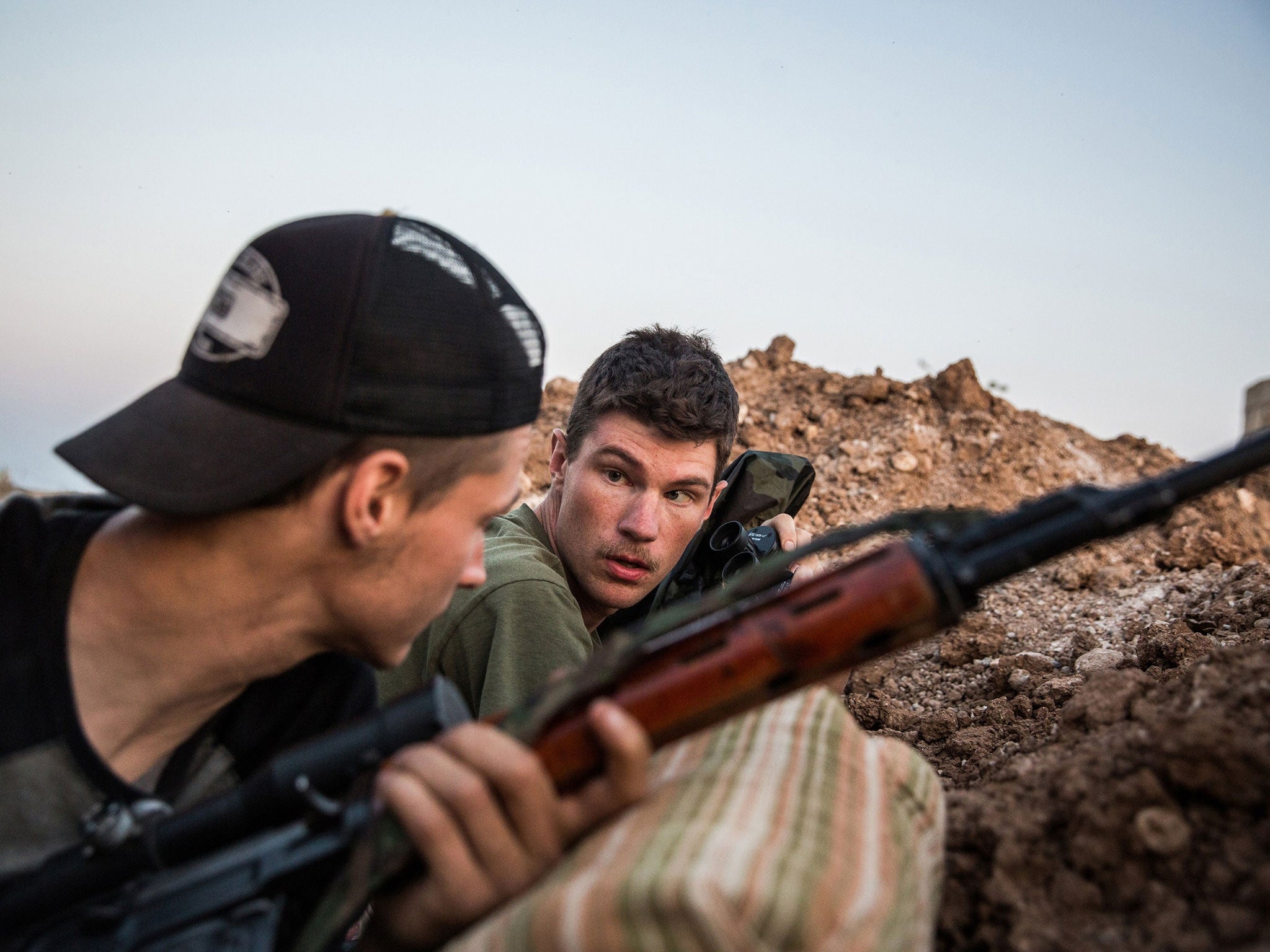 Ex-US marines aged 23 and 24 from the US during clashes with Isis