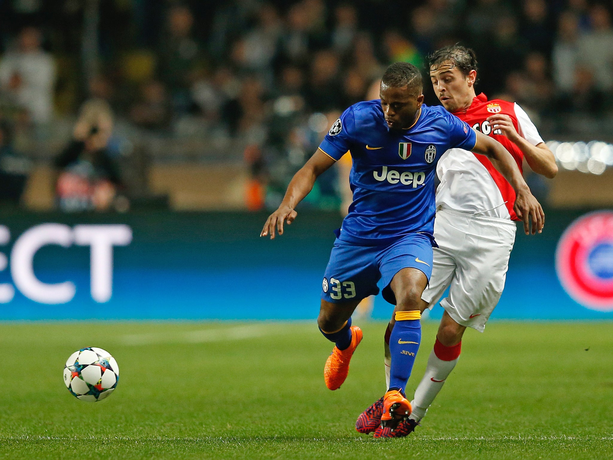 Evra in action for Juventus