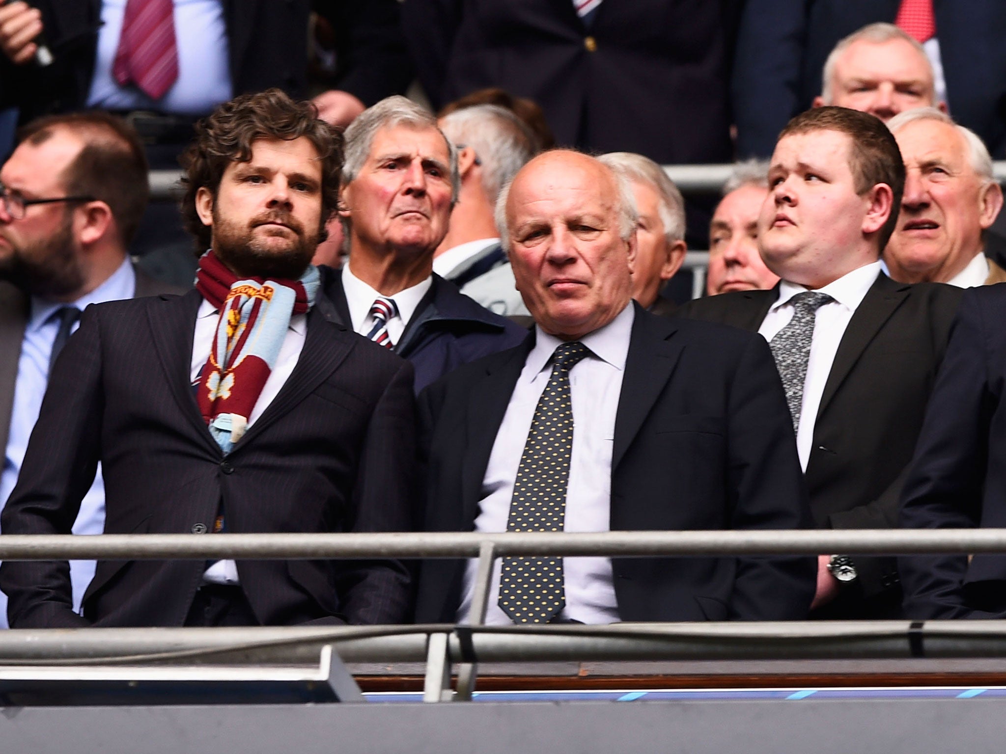 FA chairman Greg Dyke attends the FA Cup semi-finals at Wembley