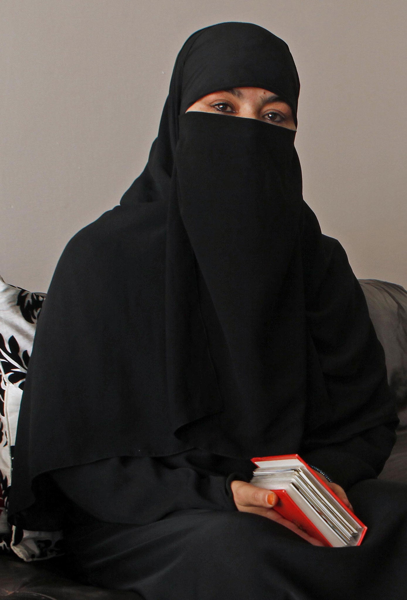 Sofyen Belamouadden's mother, Naima, at home in 2011