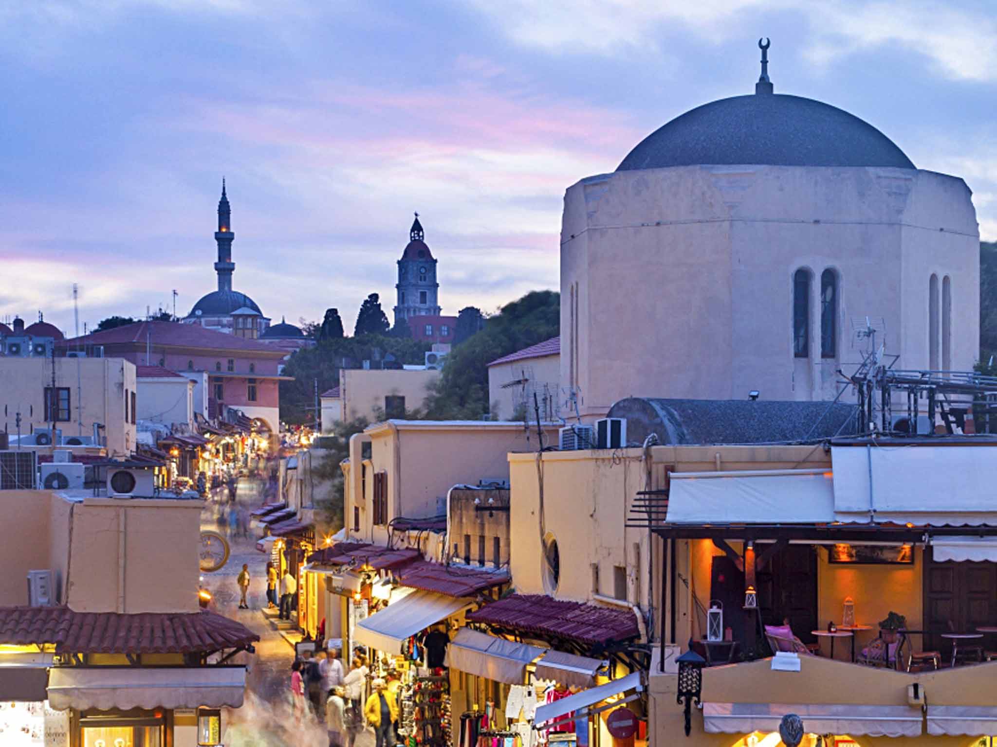 Hippocrates square in the old town