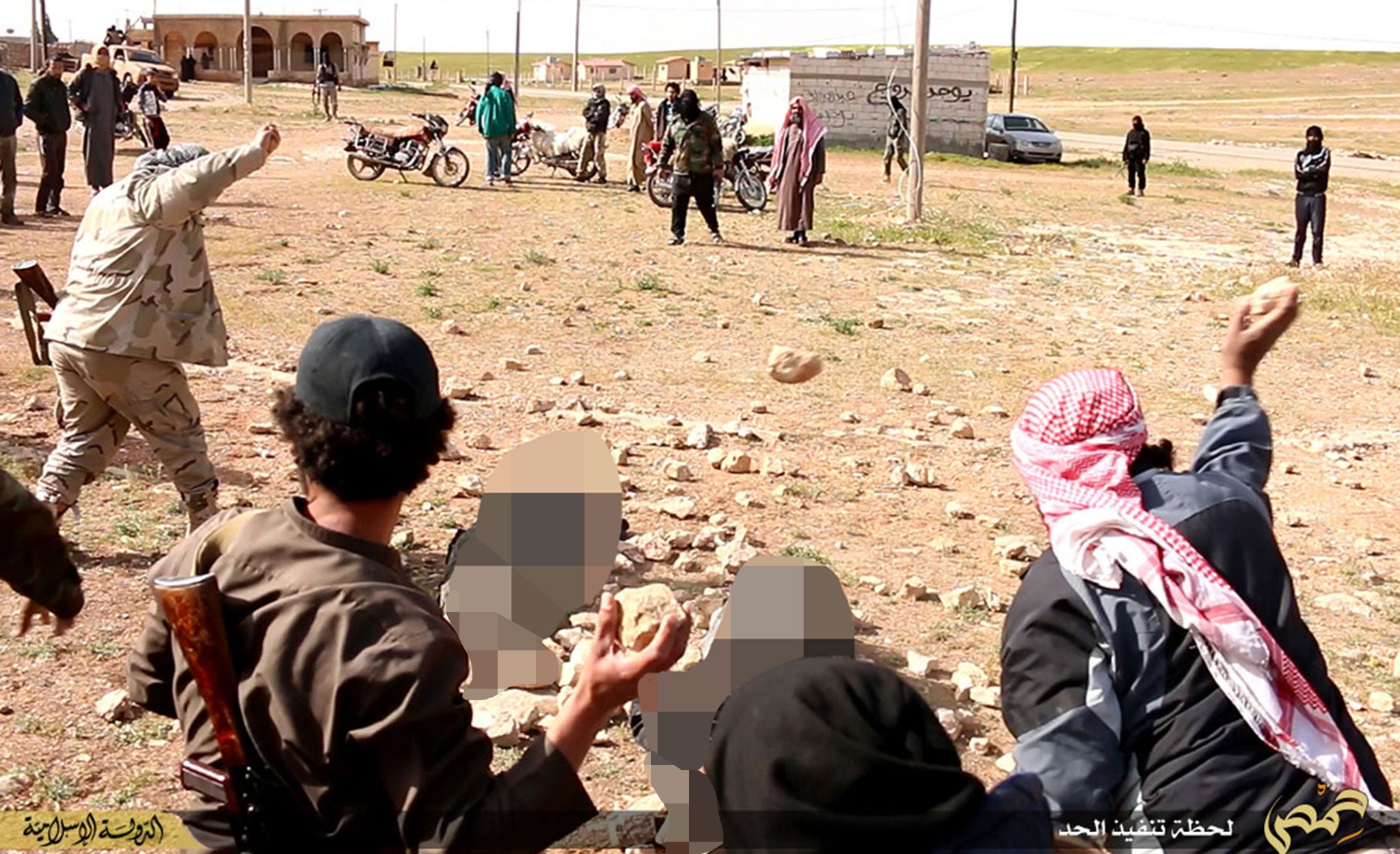 The men were stoned to death by Isis