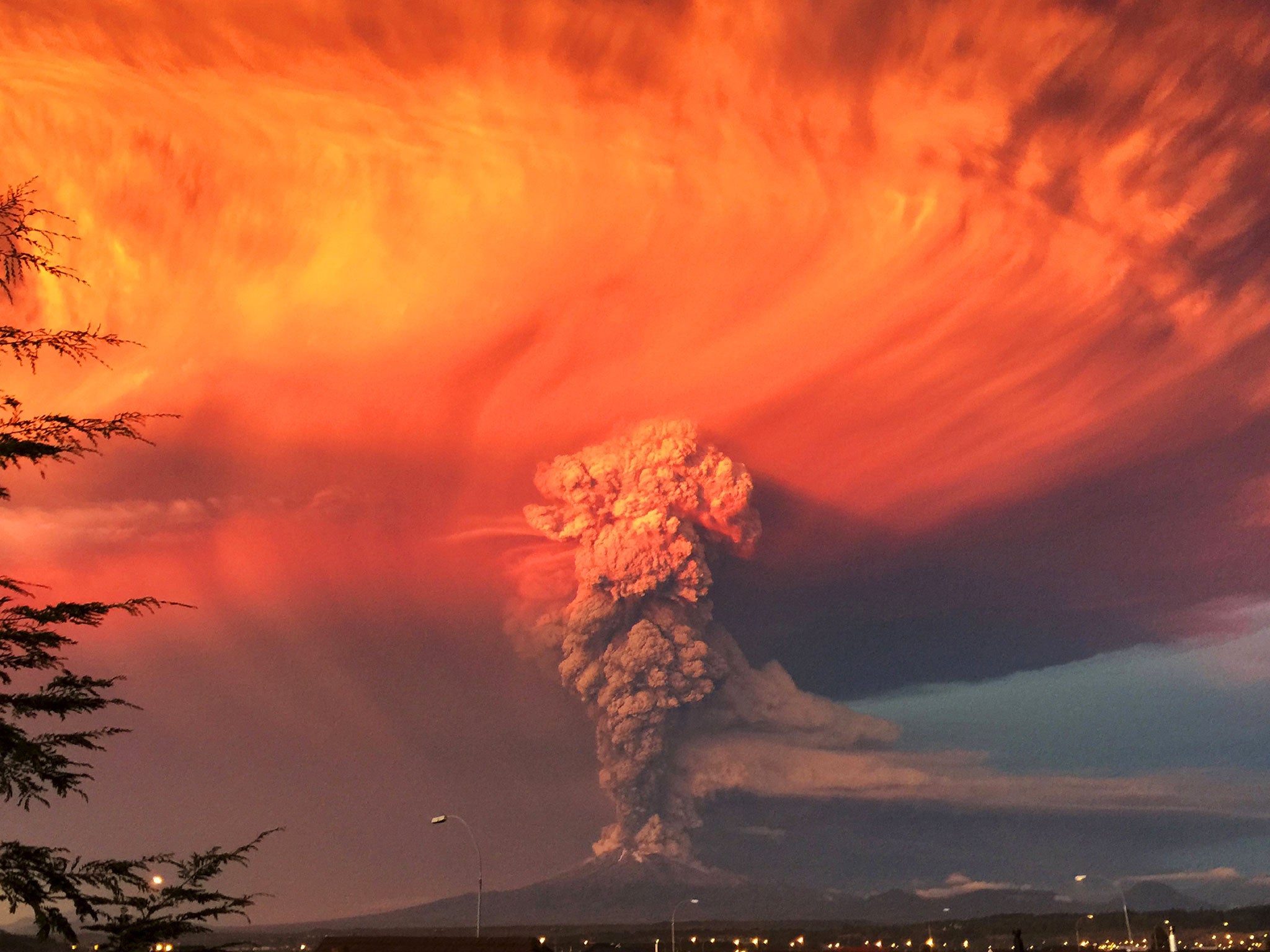 Smoke and ash rise from the Calbuco volcano when it erupted a week ago