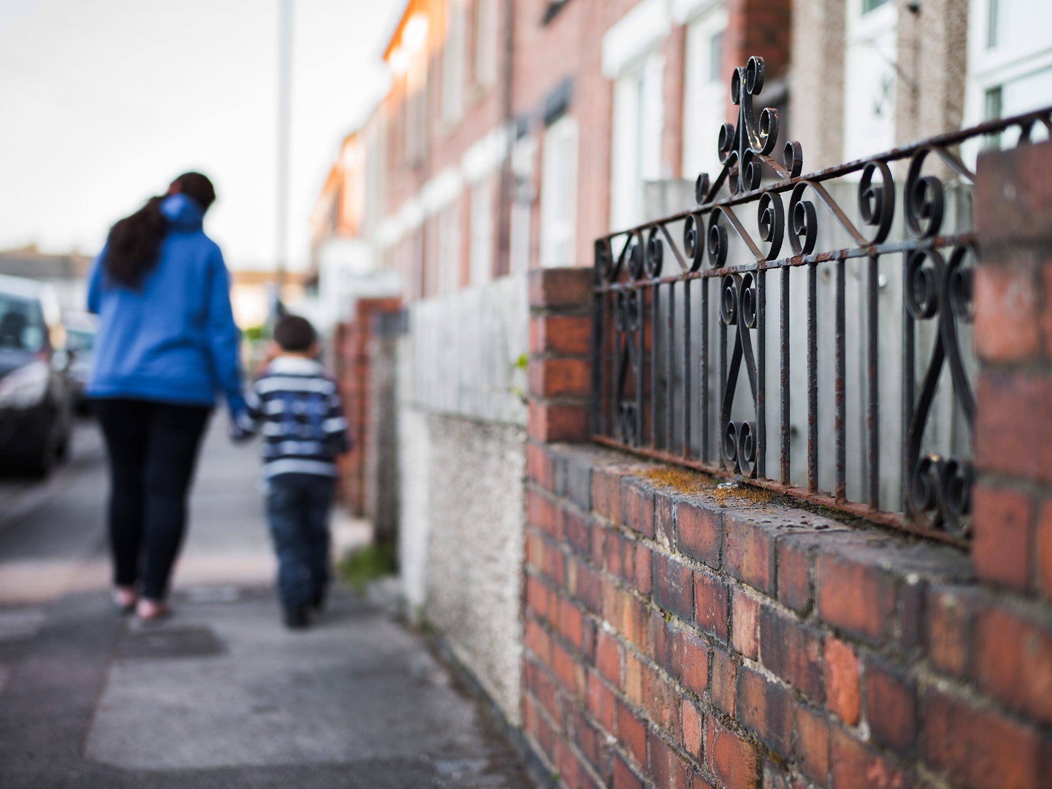 Syrian refugee Hanan in Coventry with her four-year-old son Sami