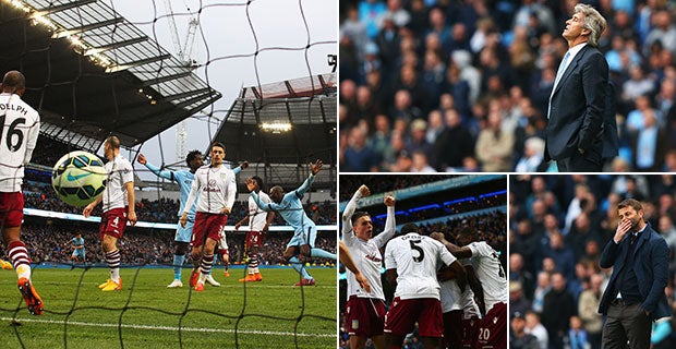 Manchester City beat Aston Villa 3-2