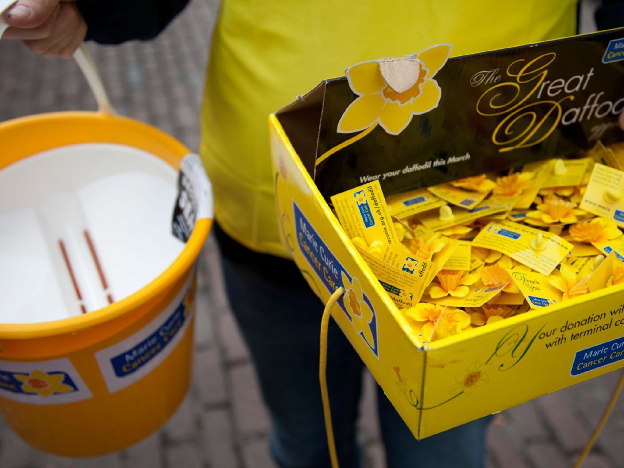 We donate £14 a month on average to charity