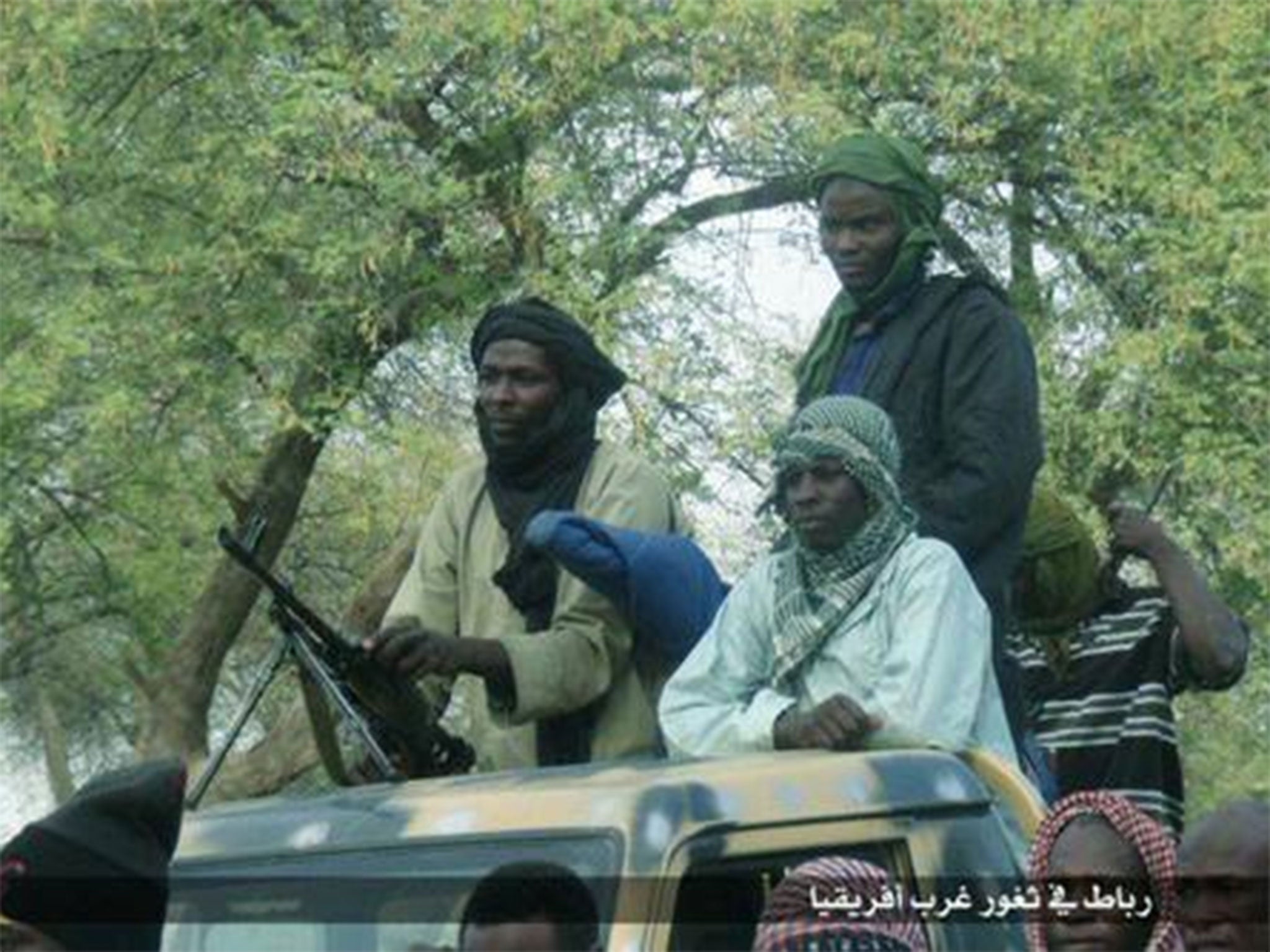 Previous Boko Haram propaganda images have not shown the faces of fighters