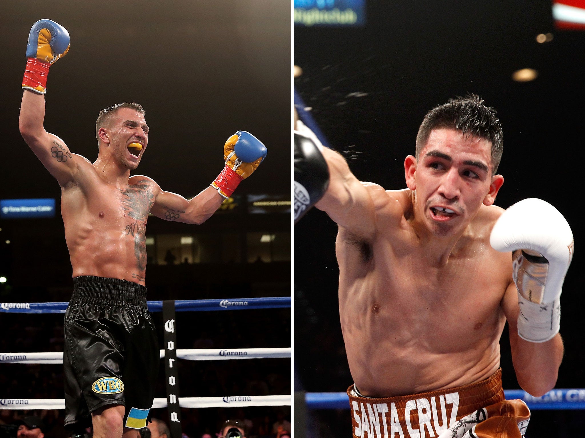 Vasyl Lomachenko and Leo Santa-Cruz