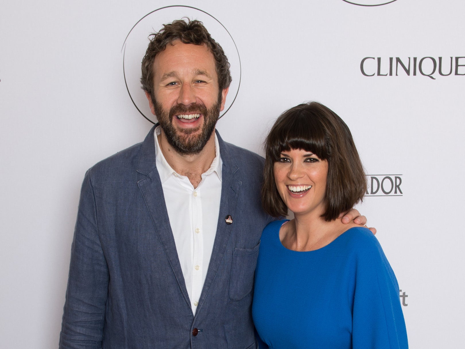 Chris O'Dowd with his wife Dawn O'Porter