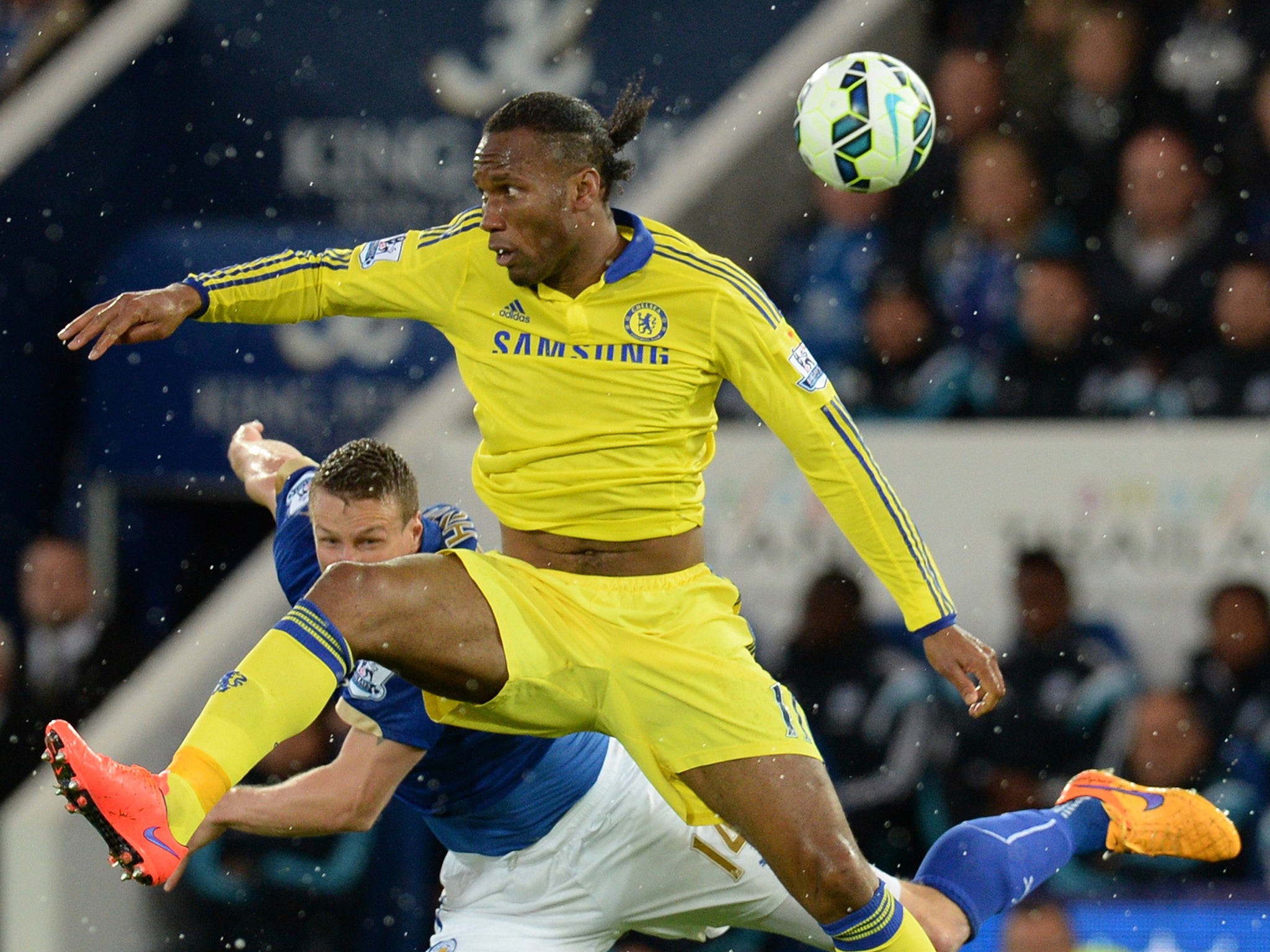 Didier Drogba led the attack for Chelsea