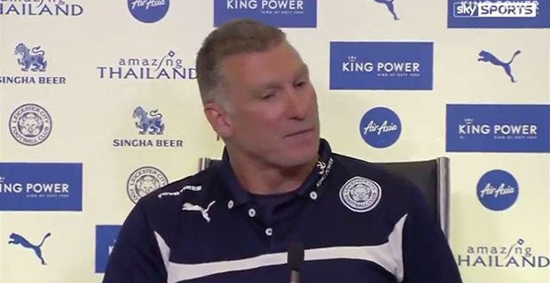 Leicester manager Nigel Pearson during his outburst