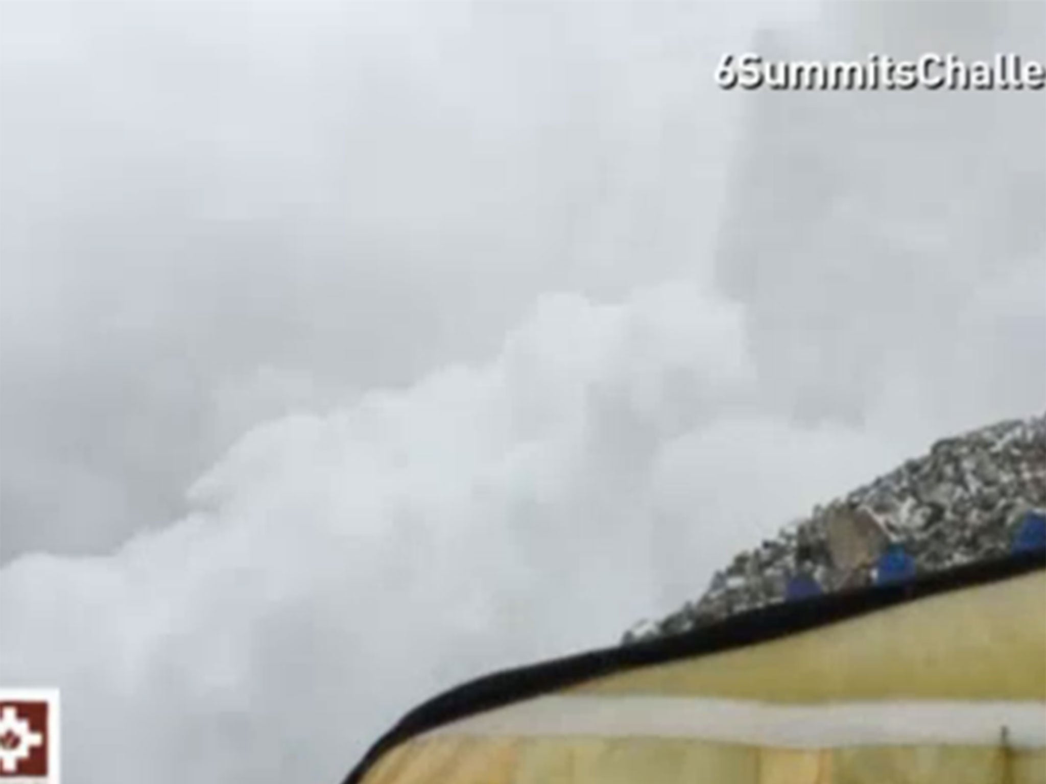 The avalanche ravaged Everest base camp following the quake