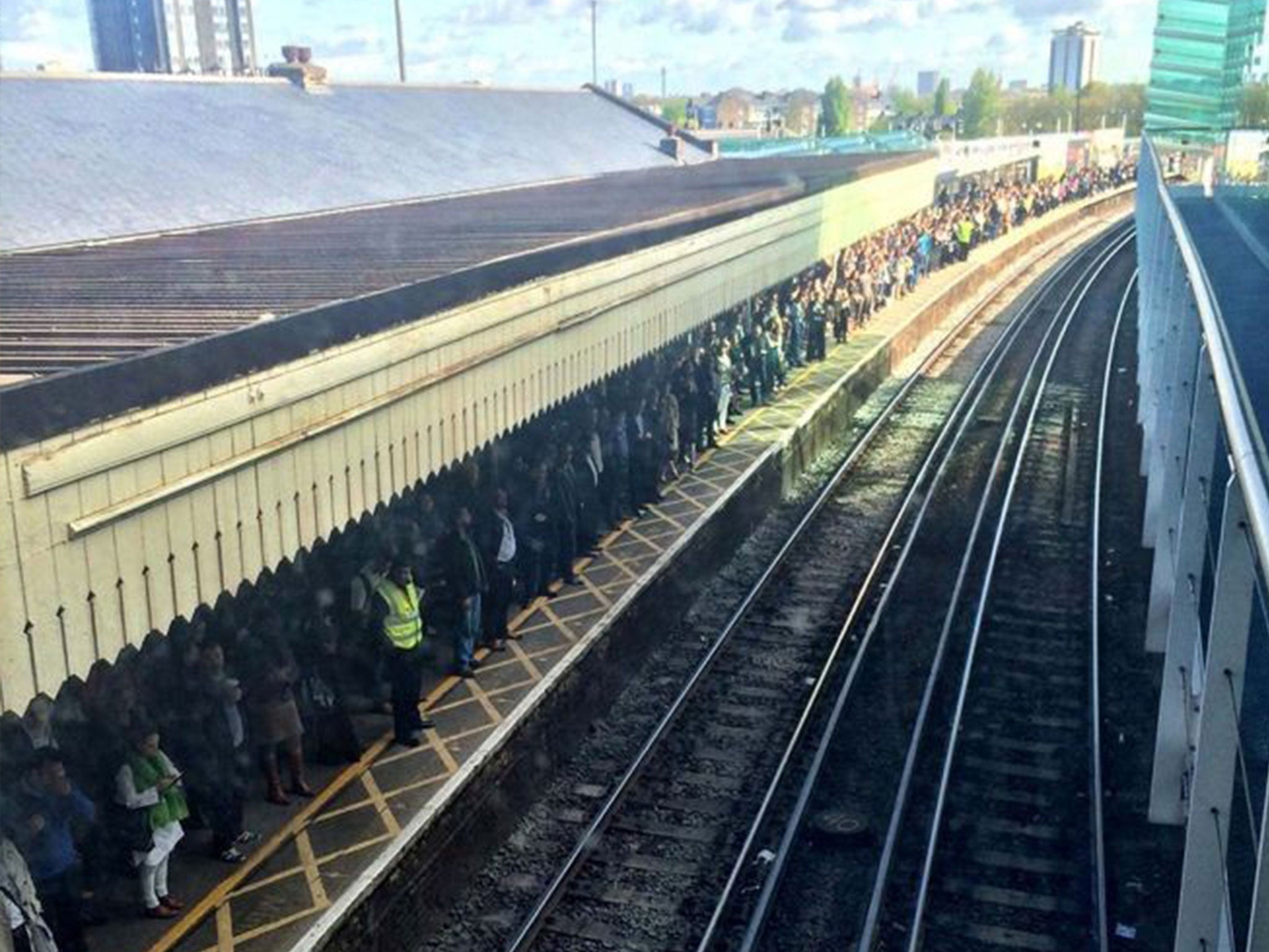 A packed Clapham Junction