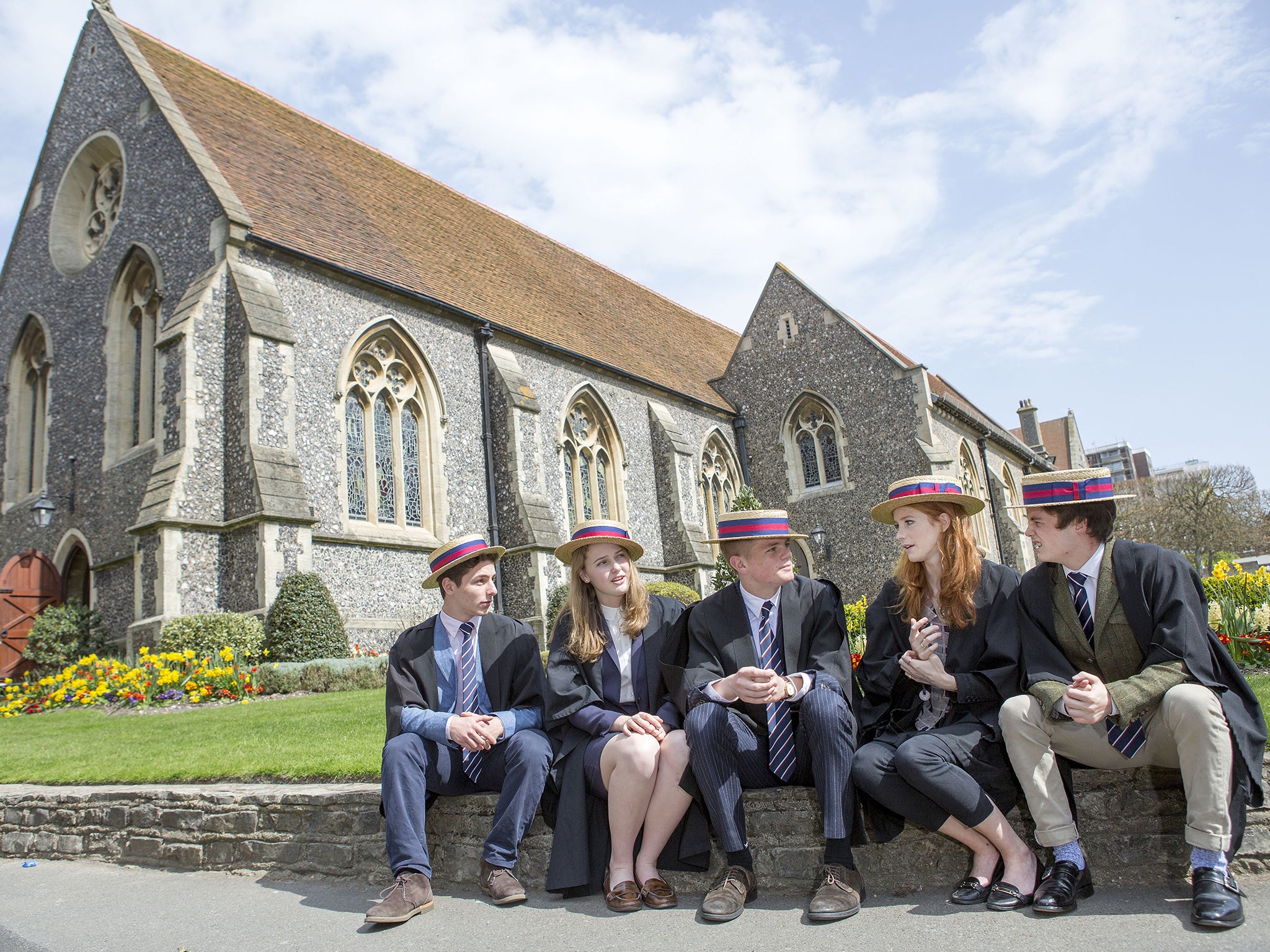 Numbers at Brighton College have risen by 34 per cent (Getty)