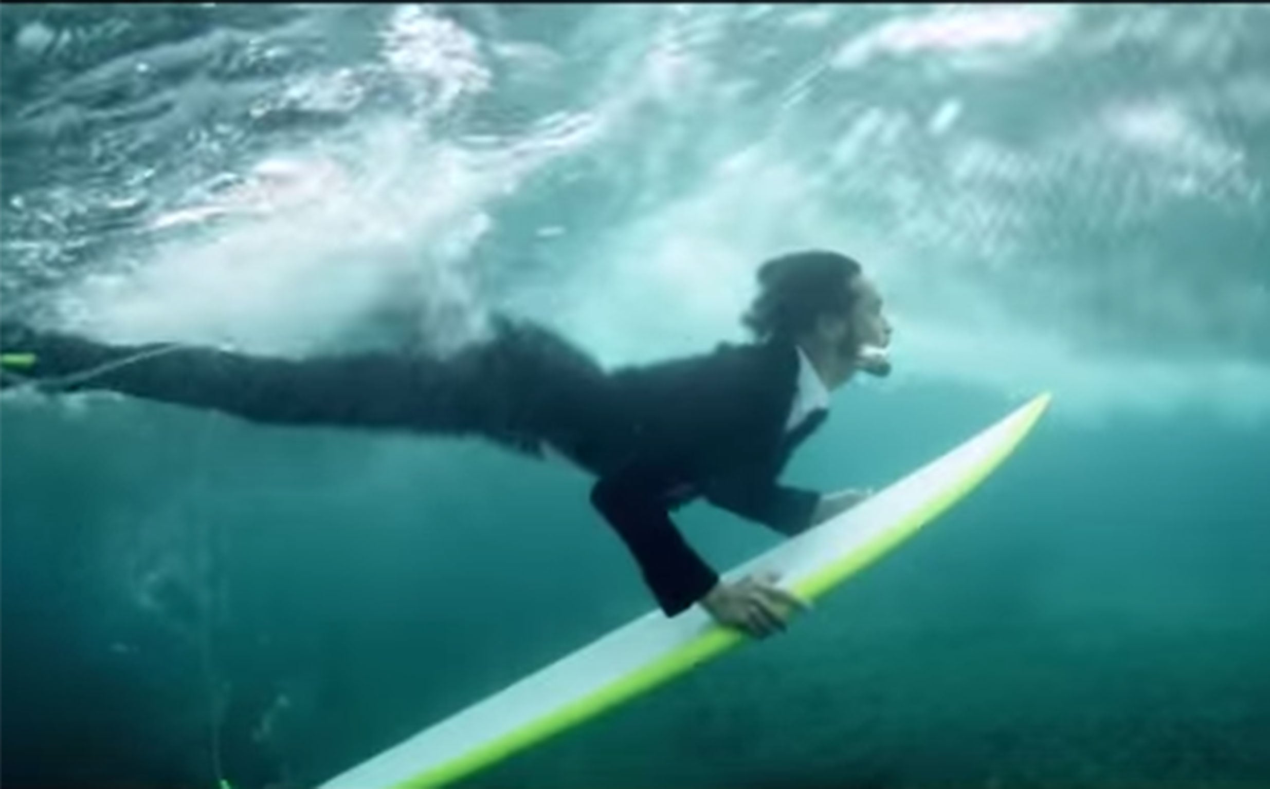 Surfers can deck out the waves in a three-piece-suit.