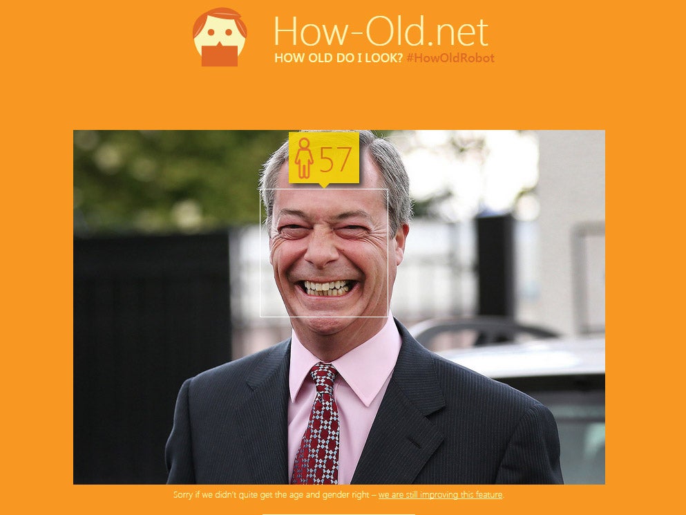 At the age of 52, Nigel Farage isn't likely to be flattered by this age analysis.