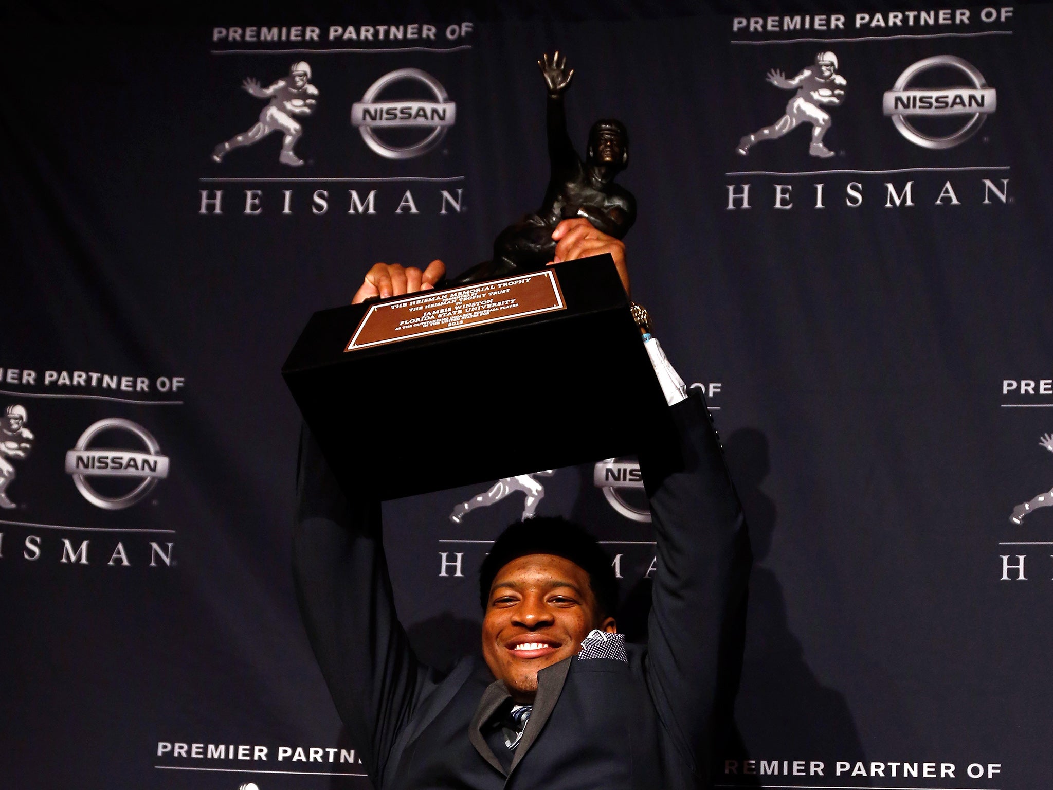 The quarterback won the Heisman Trophy in 2013