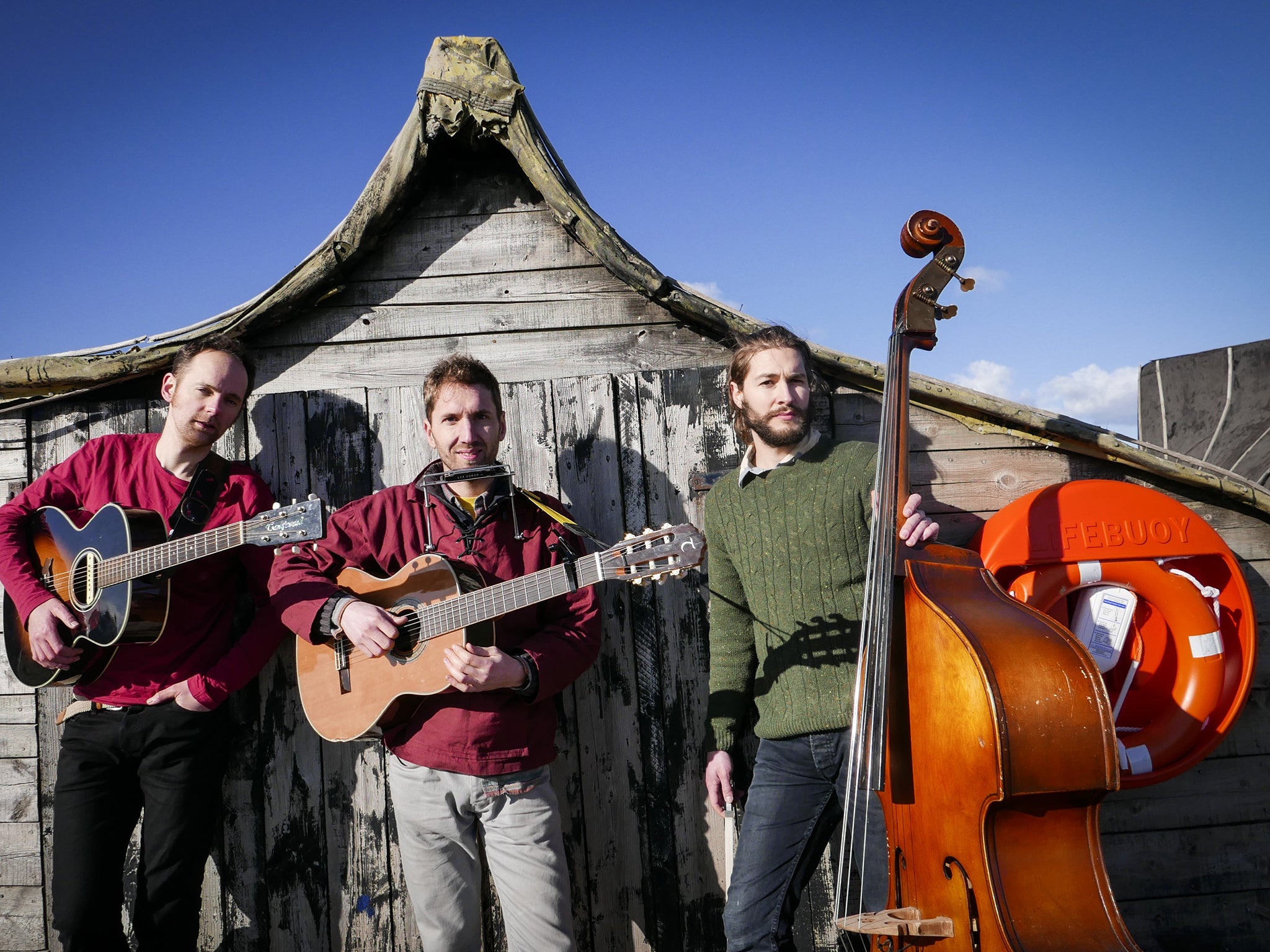 Beach boys (from left): Jonathan Quin, Brian Briggs and Oli Steadman