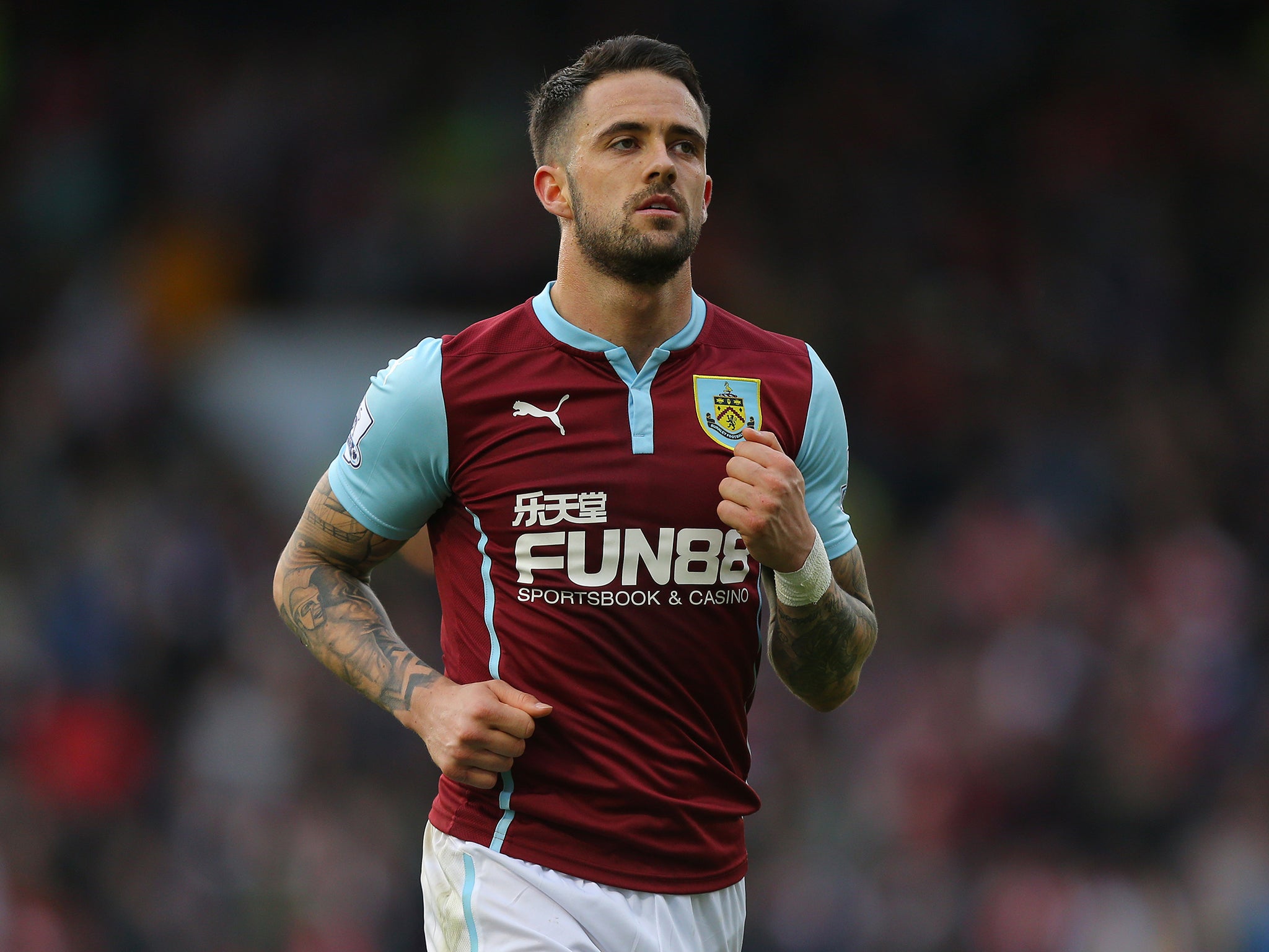 Burnley striker Danny Ings