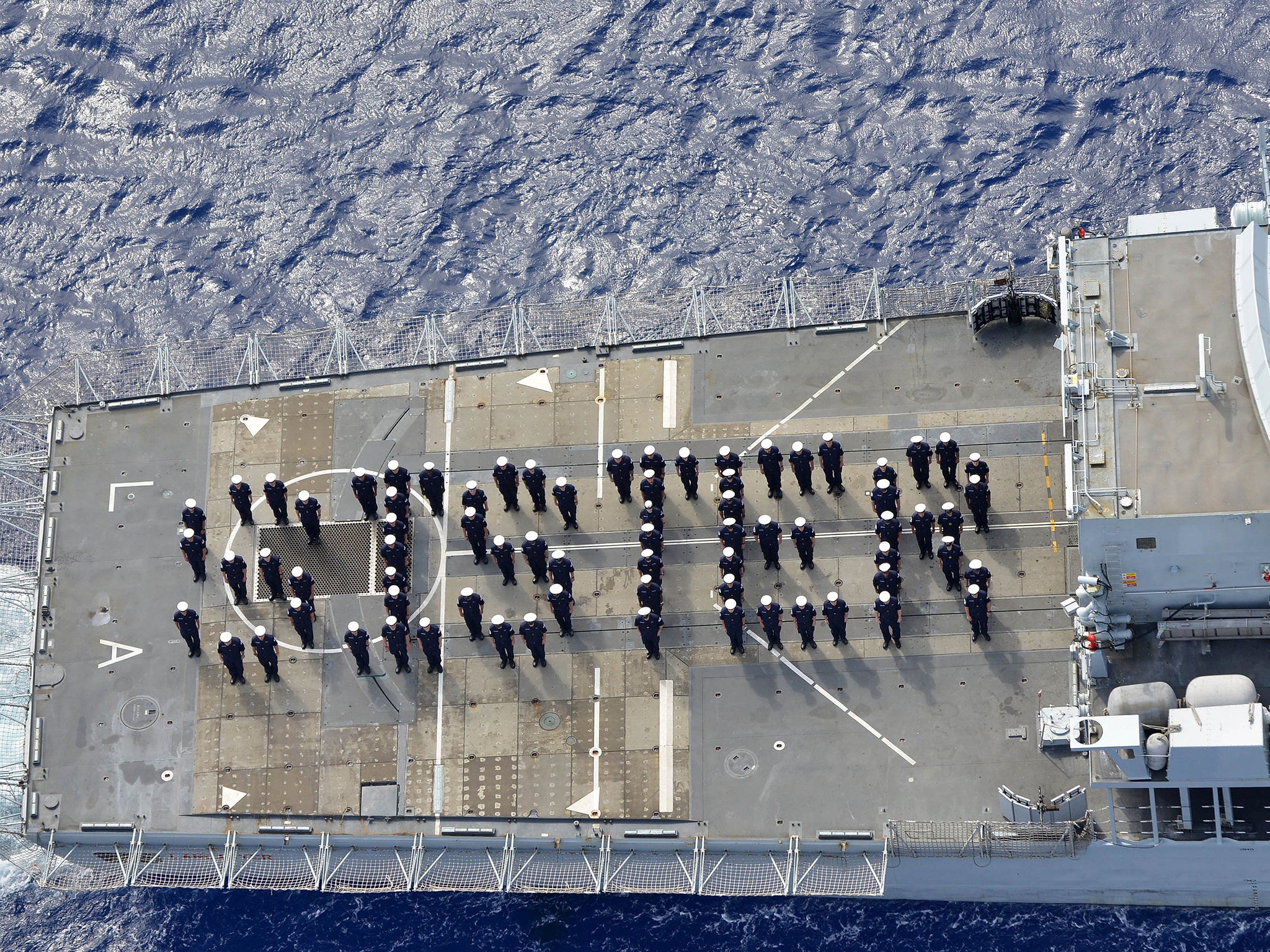 Ministry of Defence showing how the Royal Navy has sent a congratulatory message to The Duke and Duchess of Cambridge on the birth of their new daughter