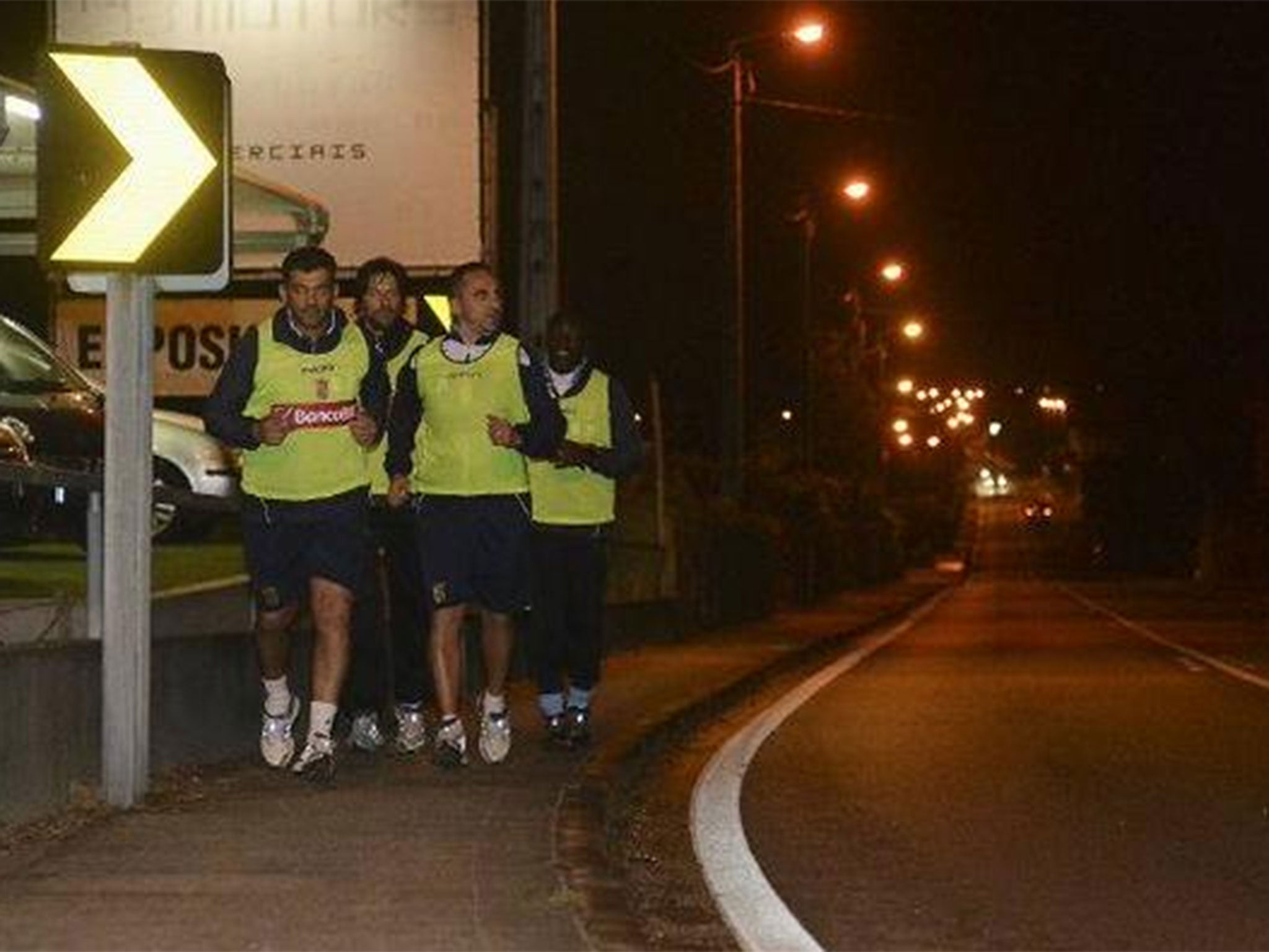 Sporting Braga's Sérgio Conceição on the long jog home