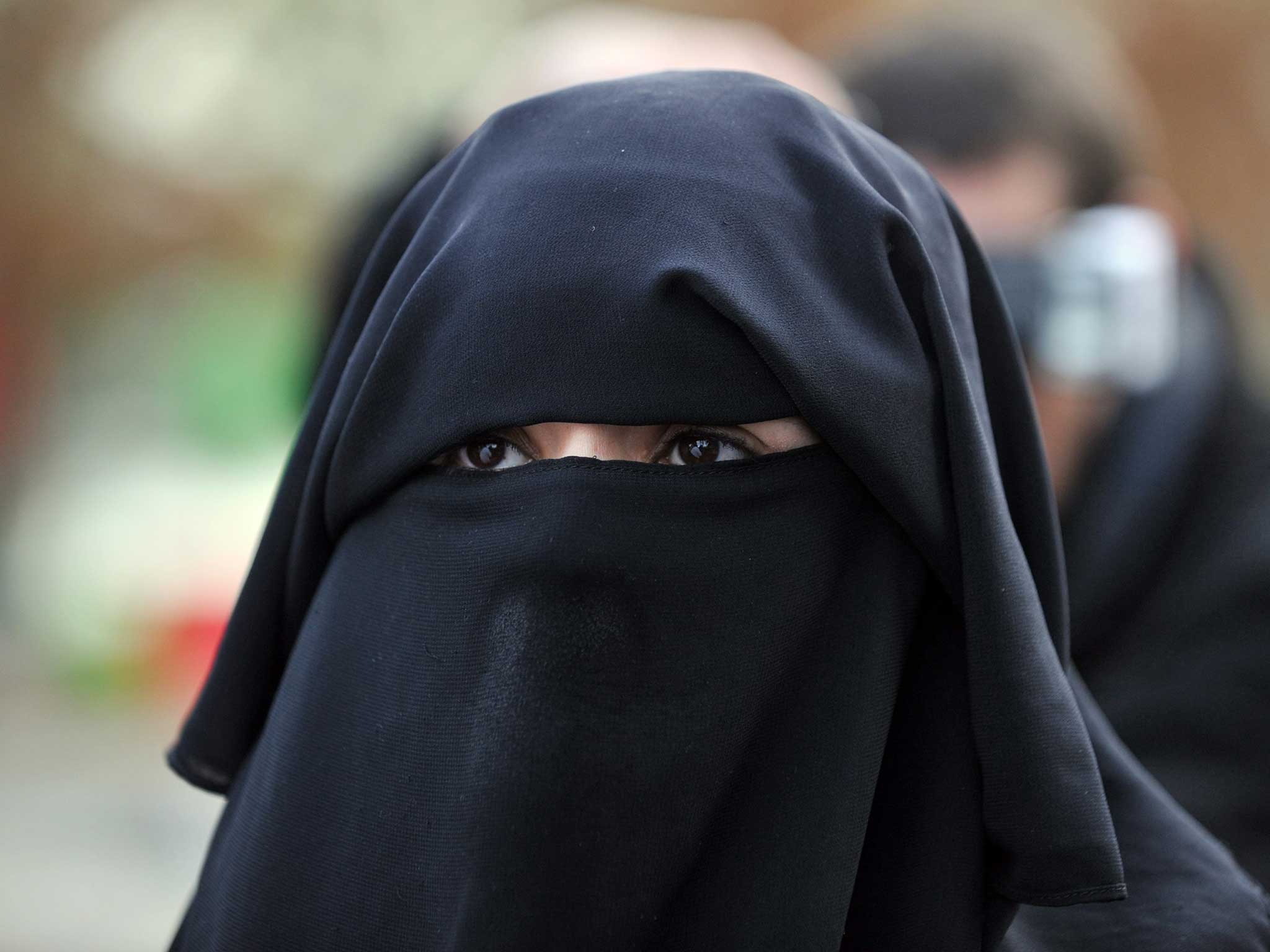 A full face veil (this one pictured in France)