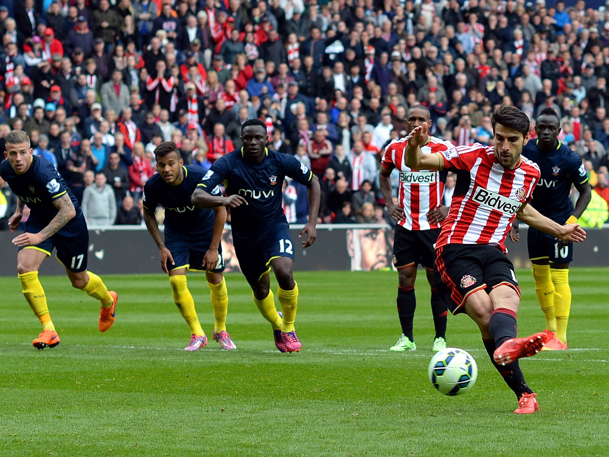 Jordi Gomez scores from the penalty spot