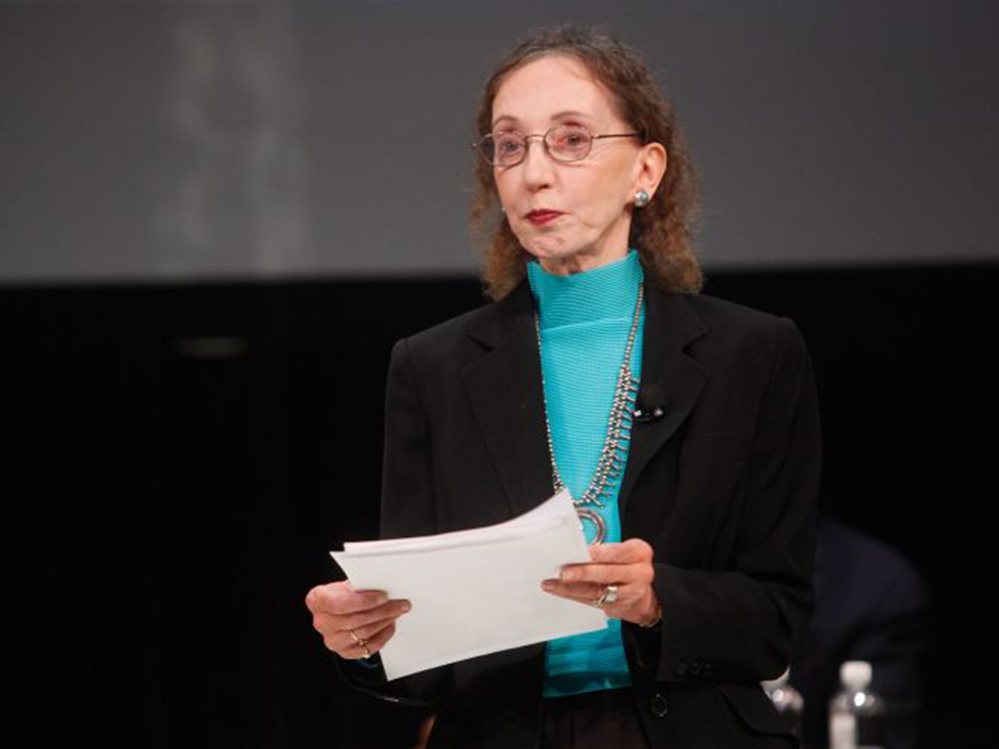 Joyce Carol Oates is among 150 writers to protest that the award decision was ‘neither clear nor inarguable’