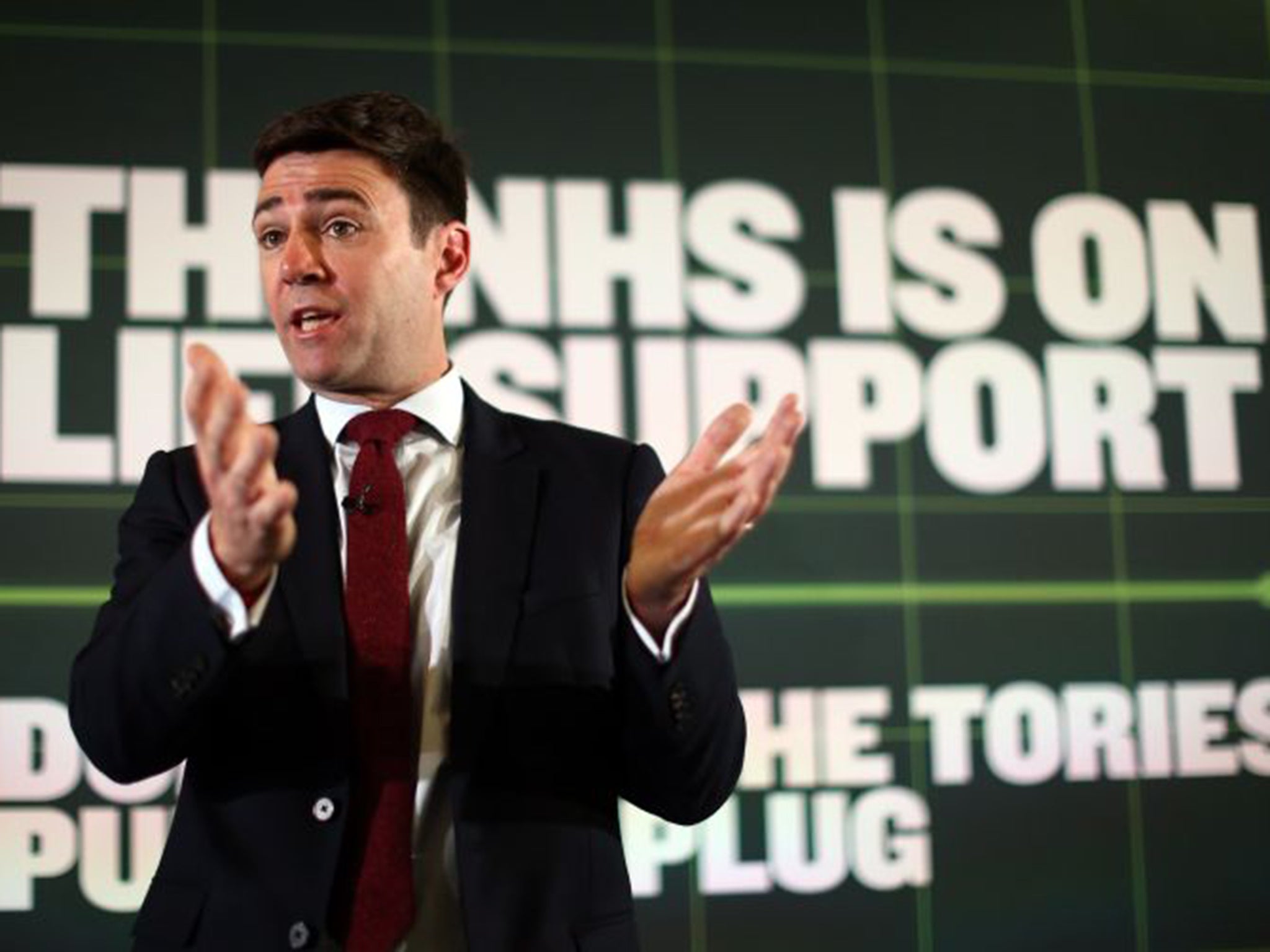 Labour health spokesman Andy Burnham would reverse reforms