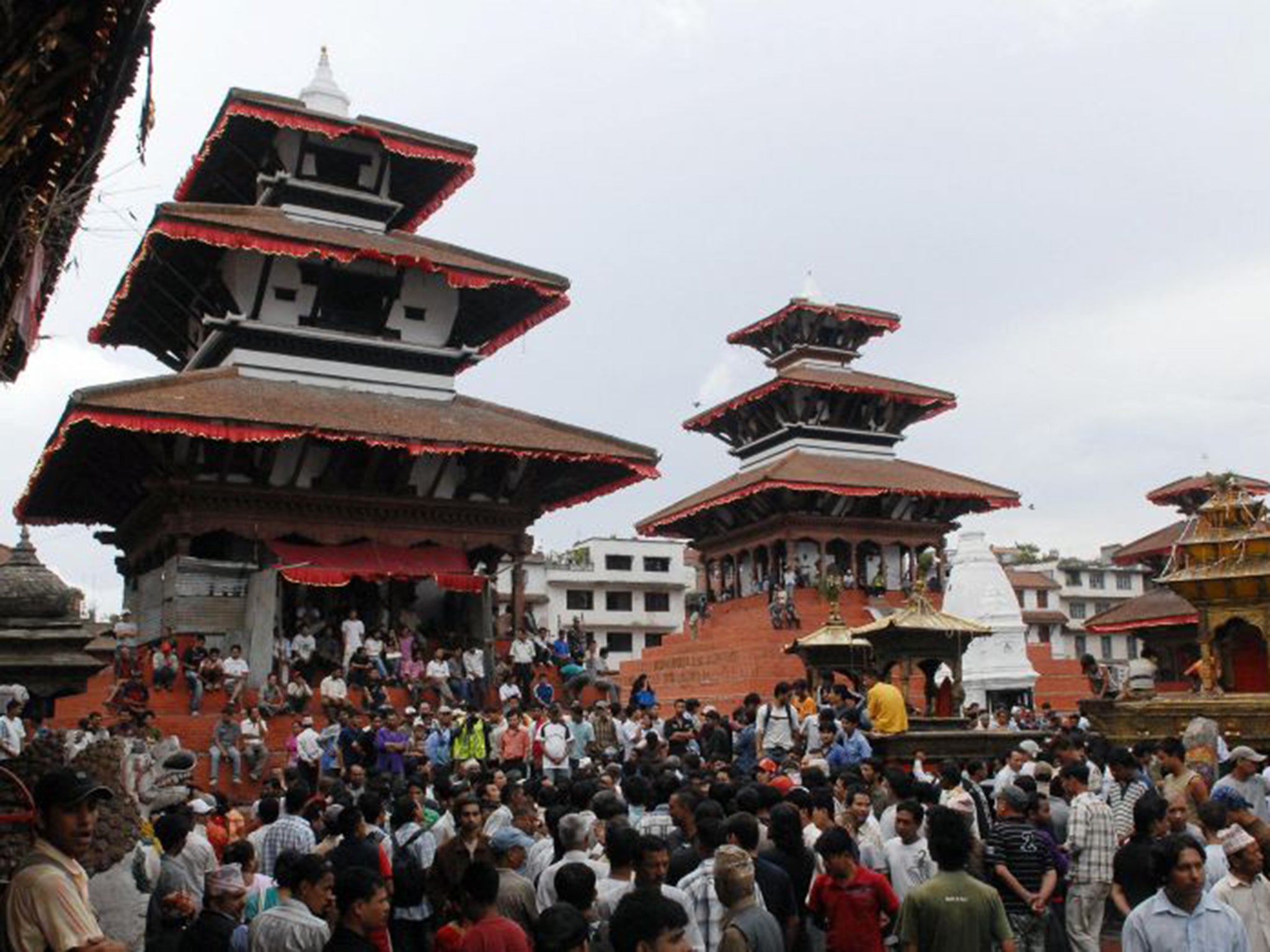 Kathmandu residents in Durbar Square