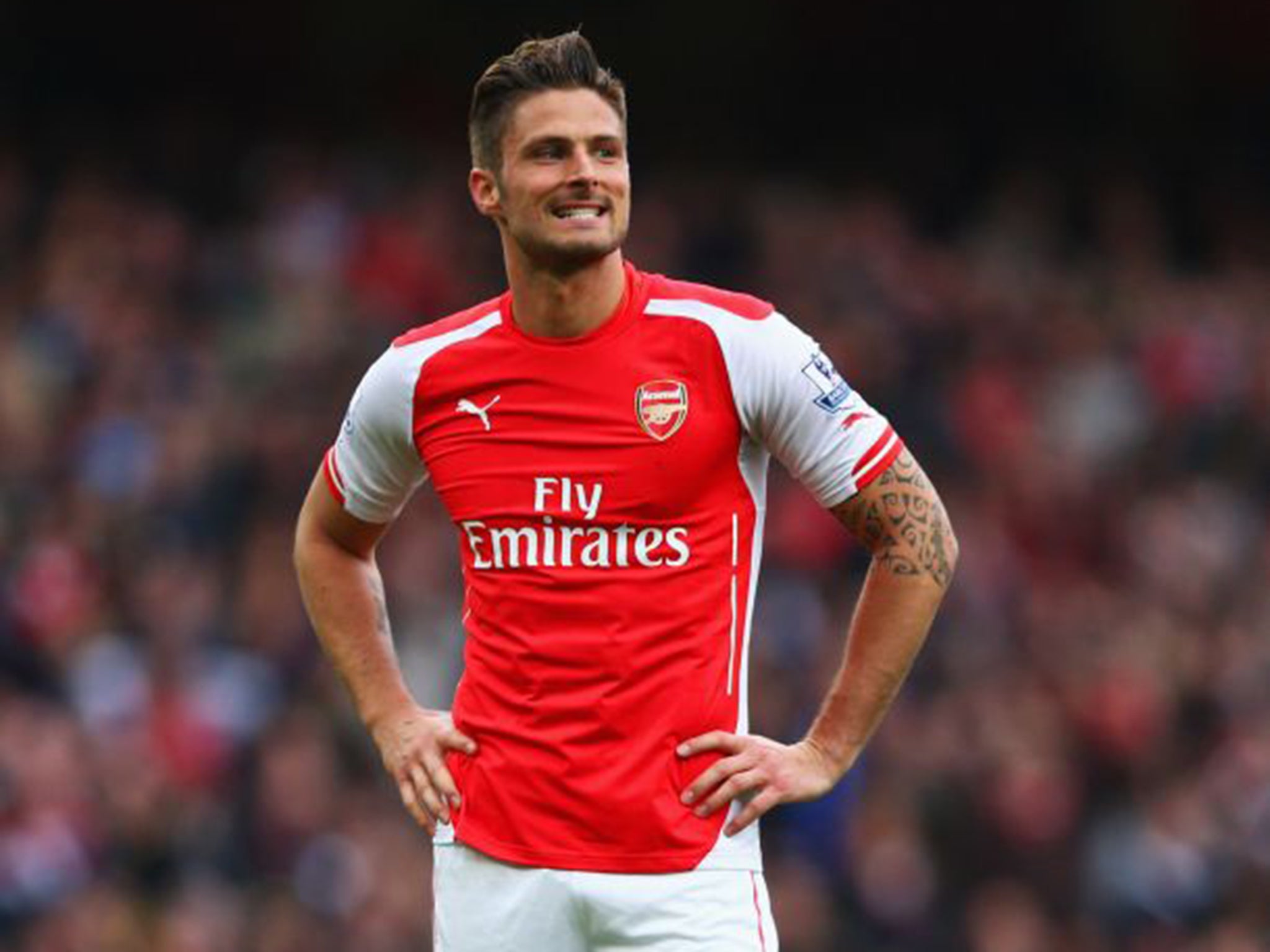 Olivier Giroud has typified Arsenal’s improvement