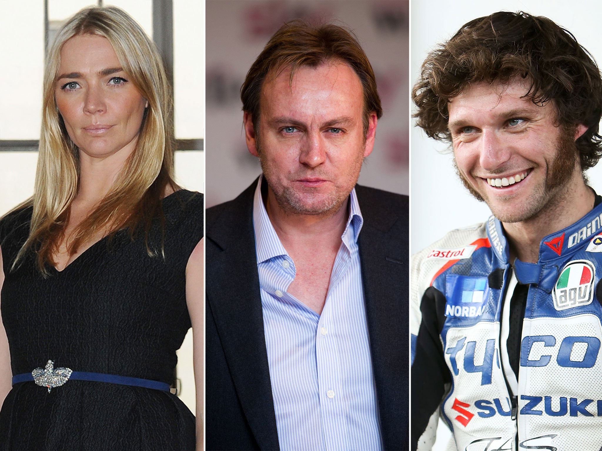 Jodie Kidd, Philip Glenister and Guy Martin