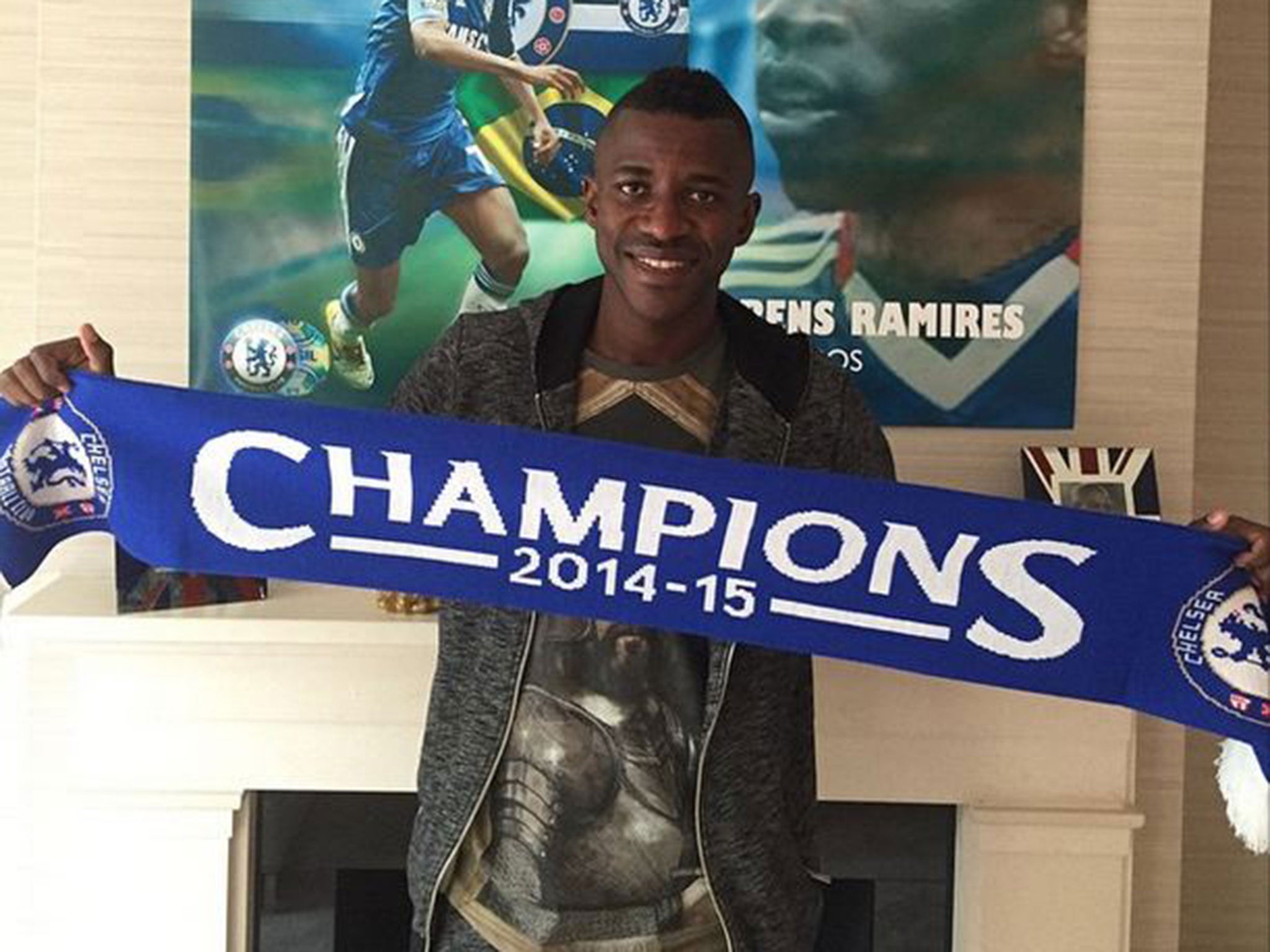 Chelsea midfielder Ramires thanks fans for their messages of support