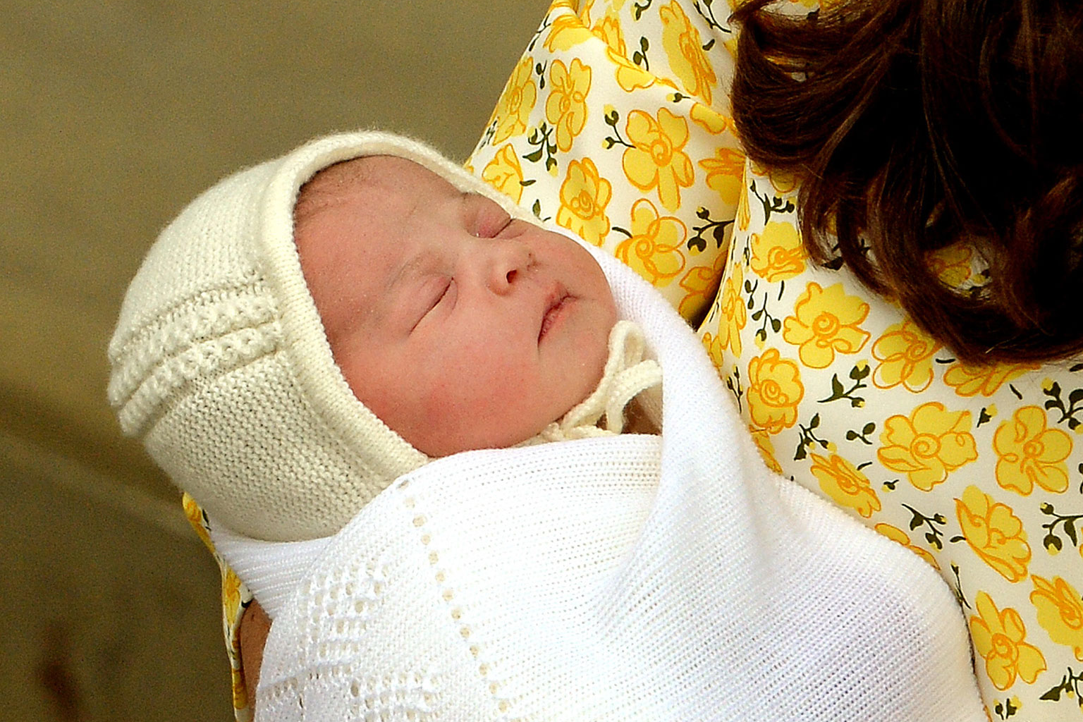 Charlotte Elizabeth Diana in her mother's arms