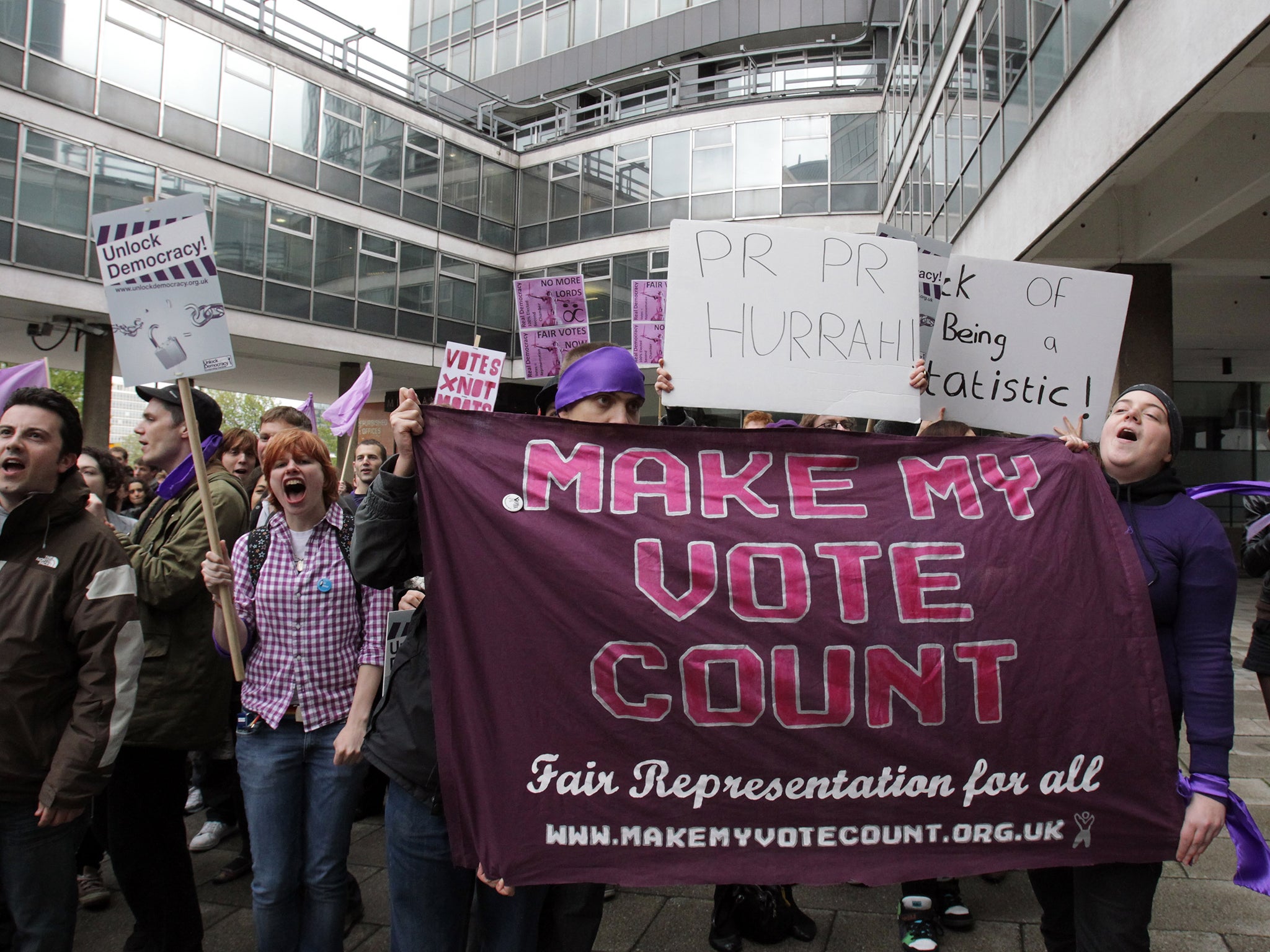 A poll of more than 2,000 people found that 61 per cent believe the voting system should be reformed so that smaller parties are better represented in parliament