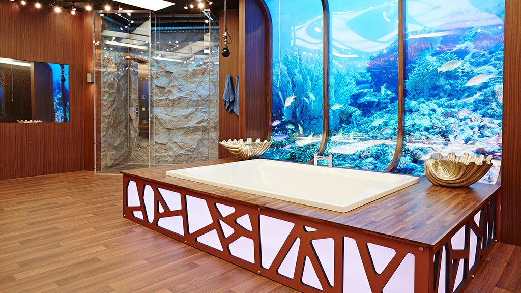 There's going to be fish in this under-the-sea bathroom