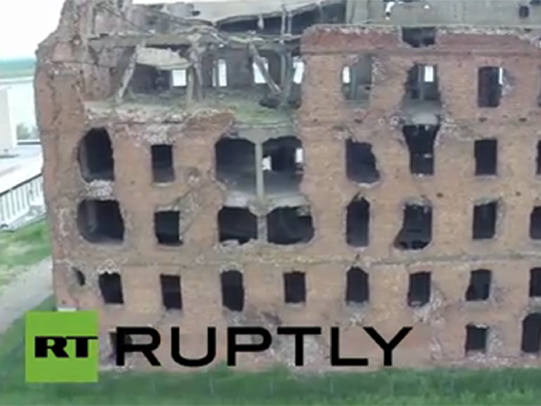 The ruins of the Grudinina mill in Stalingrad