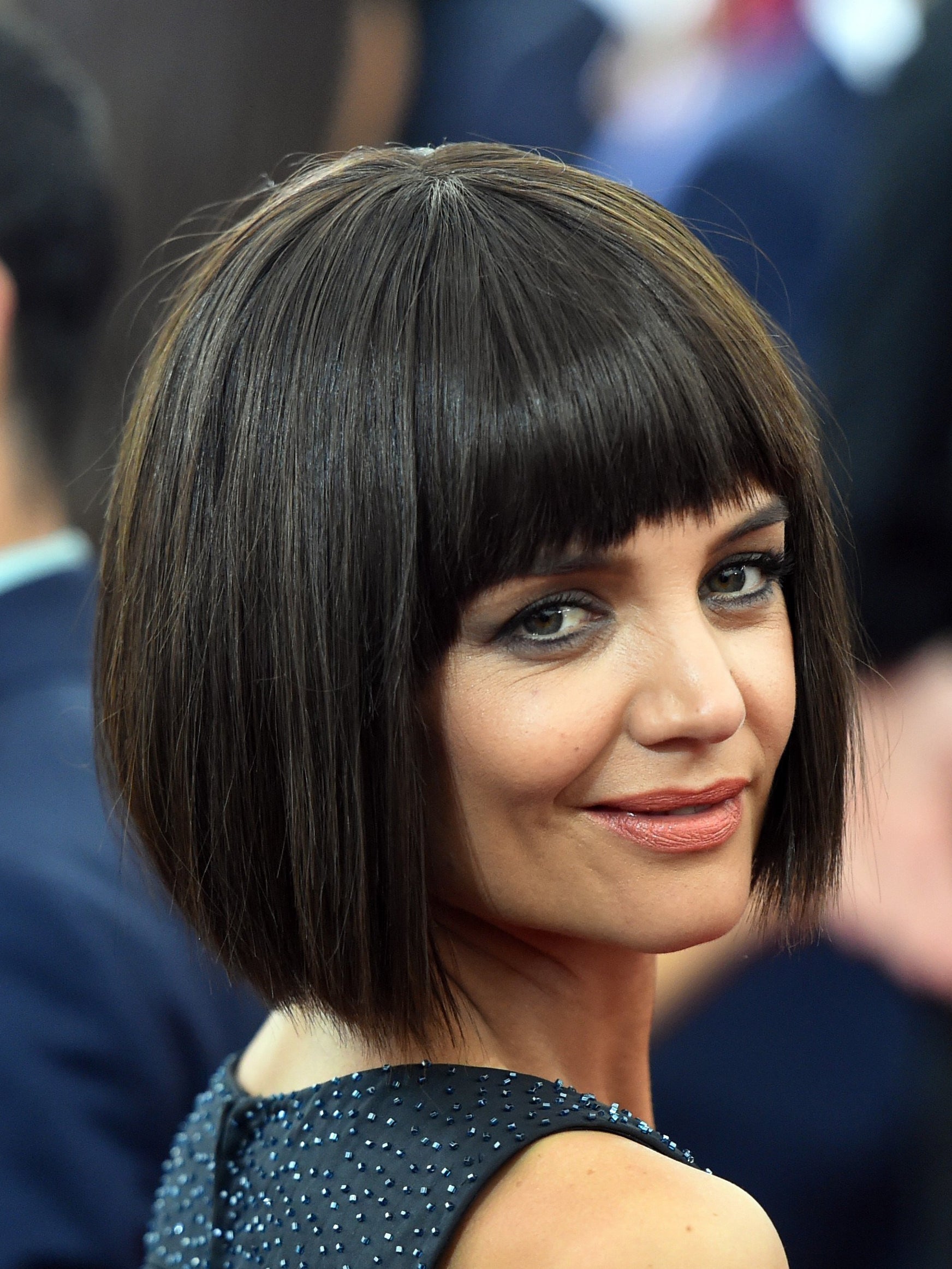 Katie Holmes wears a wig to the Met Gala