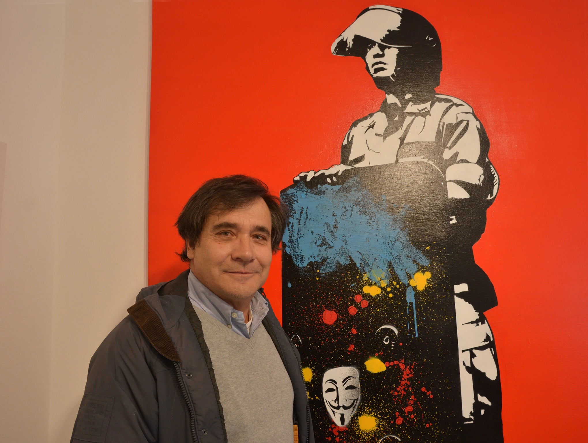 The father of stencil graffiti, Blek le Rat