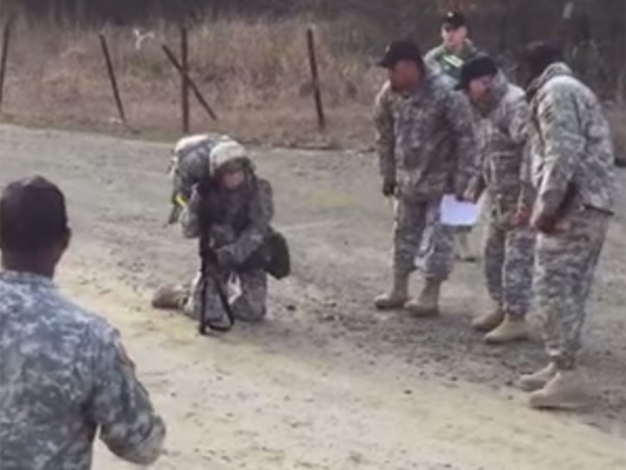 Cudd was able to drag herself to the end of the march and earn her badge