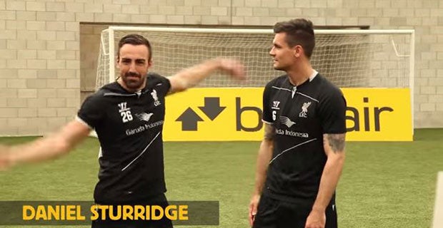 Jose Enrique recreates the Daniel Sturridge celebration