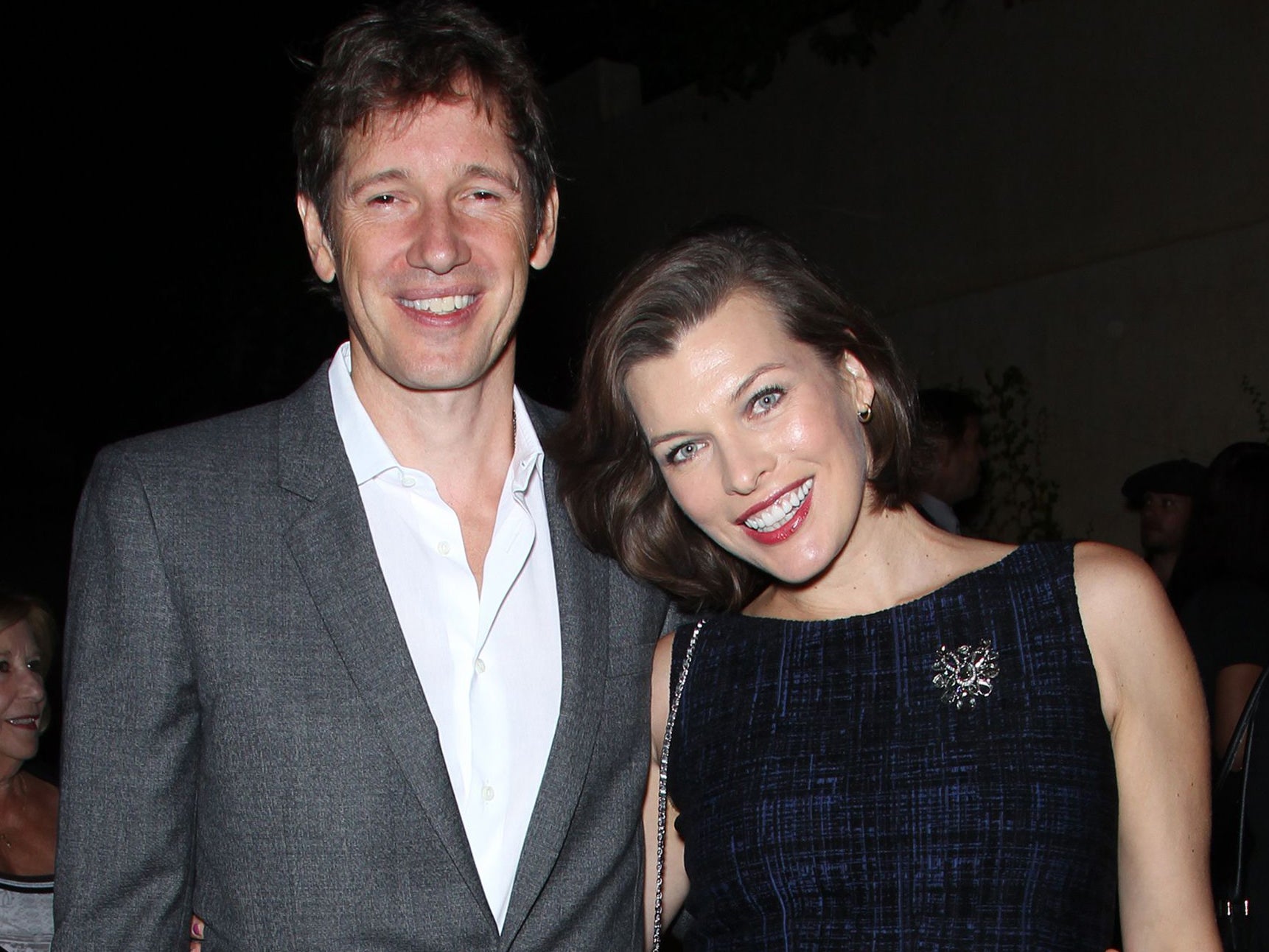 Milla Jovivich and husband Paul WS Anderson