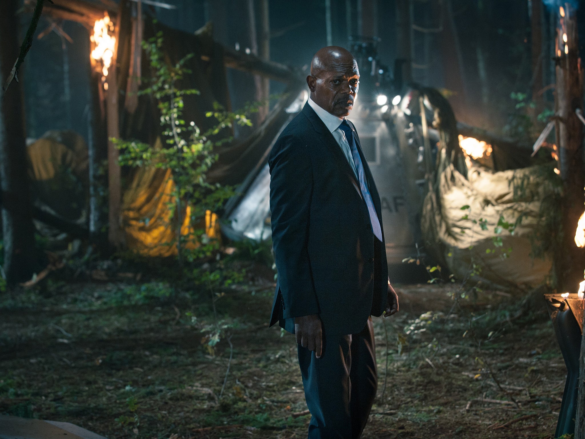 Survival skills: Samuel L Jackson takes to the wilderness as the US President in ‘Big Game’