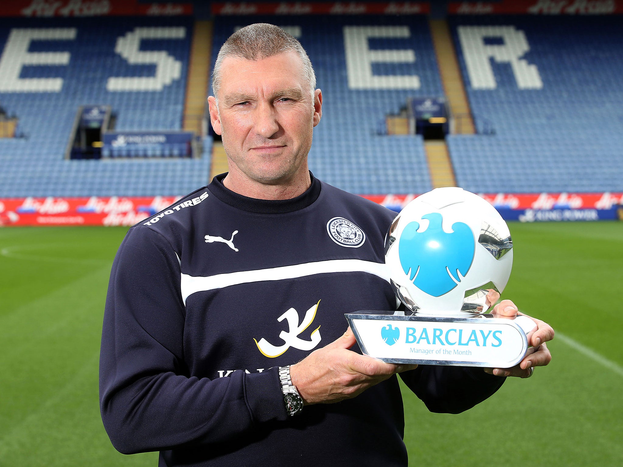 Nigel Pearson wasn named the Barclays Manager of the Month for April