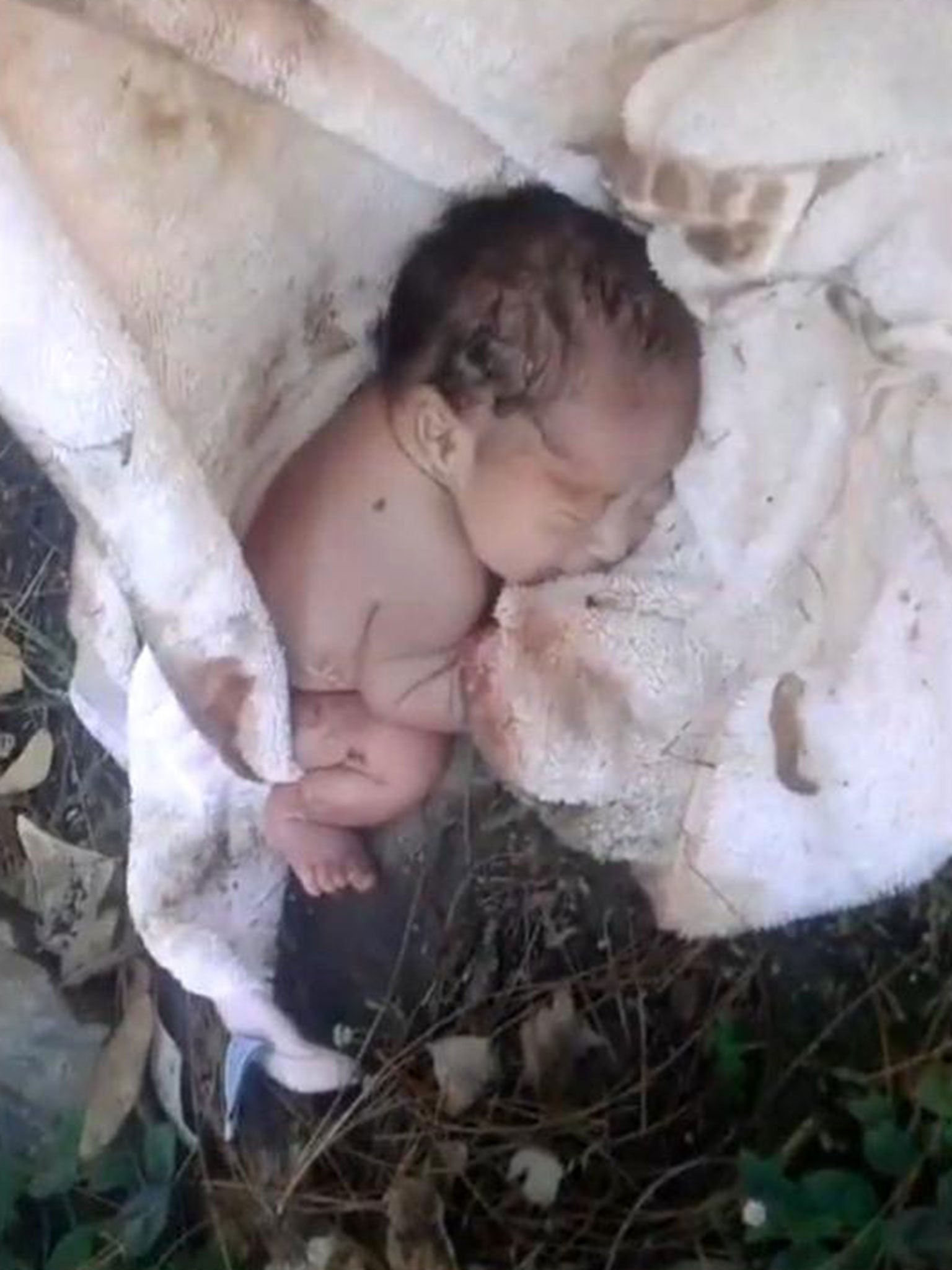 Raul Marin Ceja found a newborn baby abandoned in a bush on his way to work