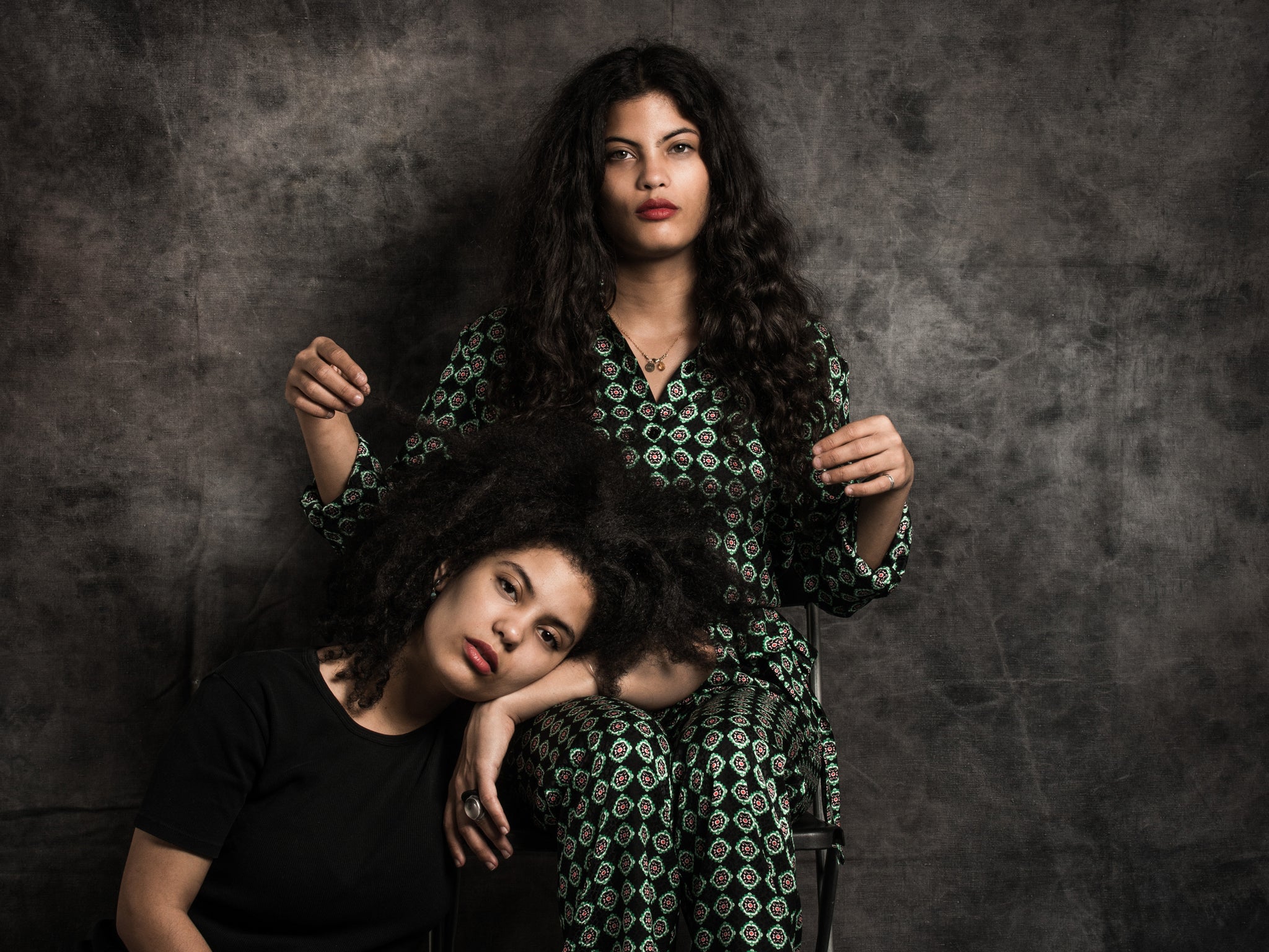 Ibeyi pose in Paris