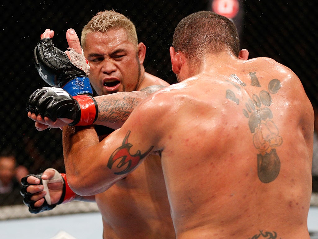 Mark Hunt in action (Josh Hedges / Zuffa)