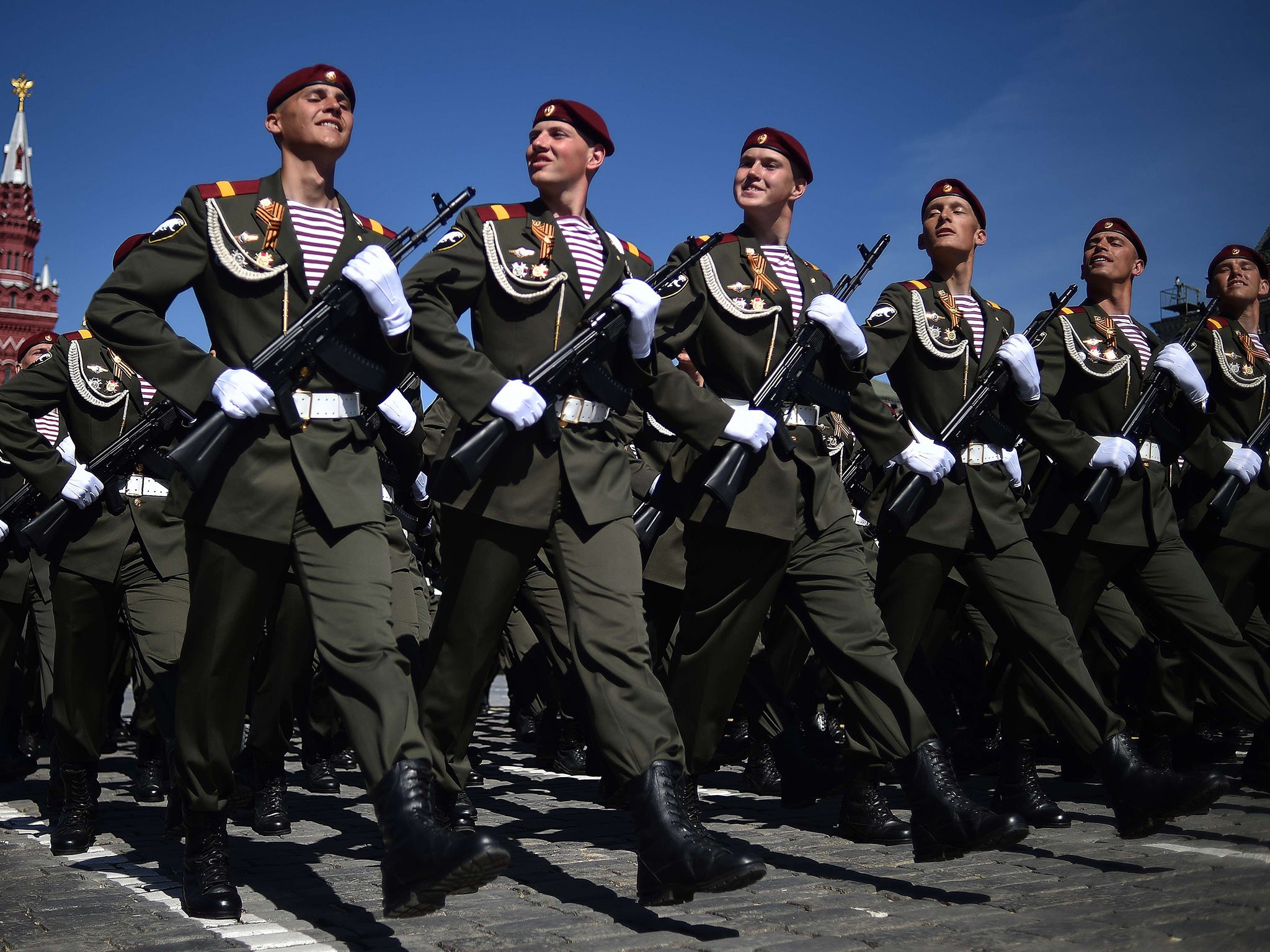 Victory Day is a public holiday in Russia, marked by large parades (AFP)